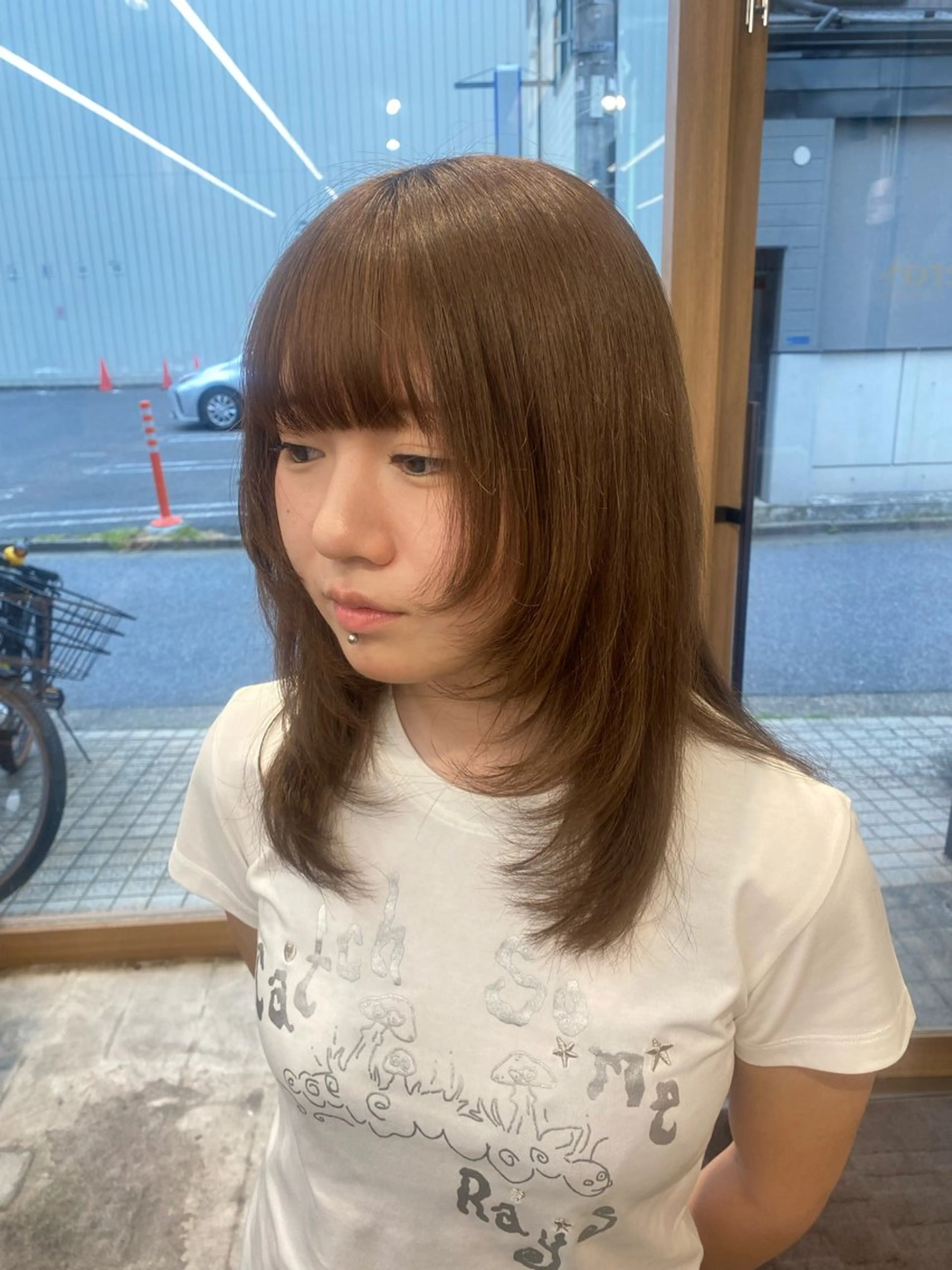 セミロング カラー 🐾Libero🐾 柏　KONOMIのヘアスタイル