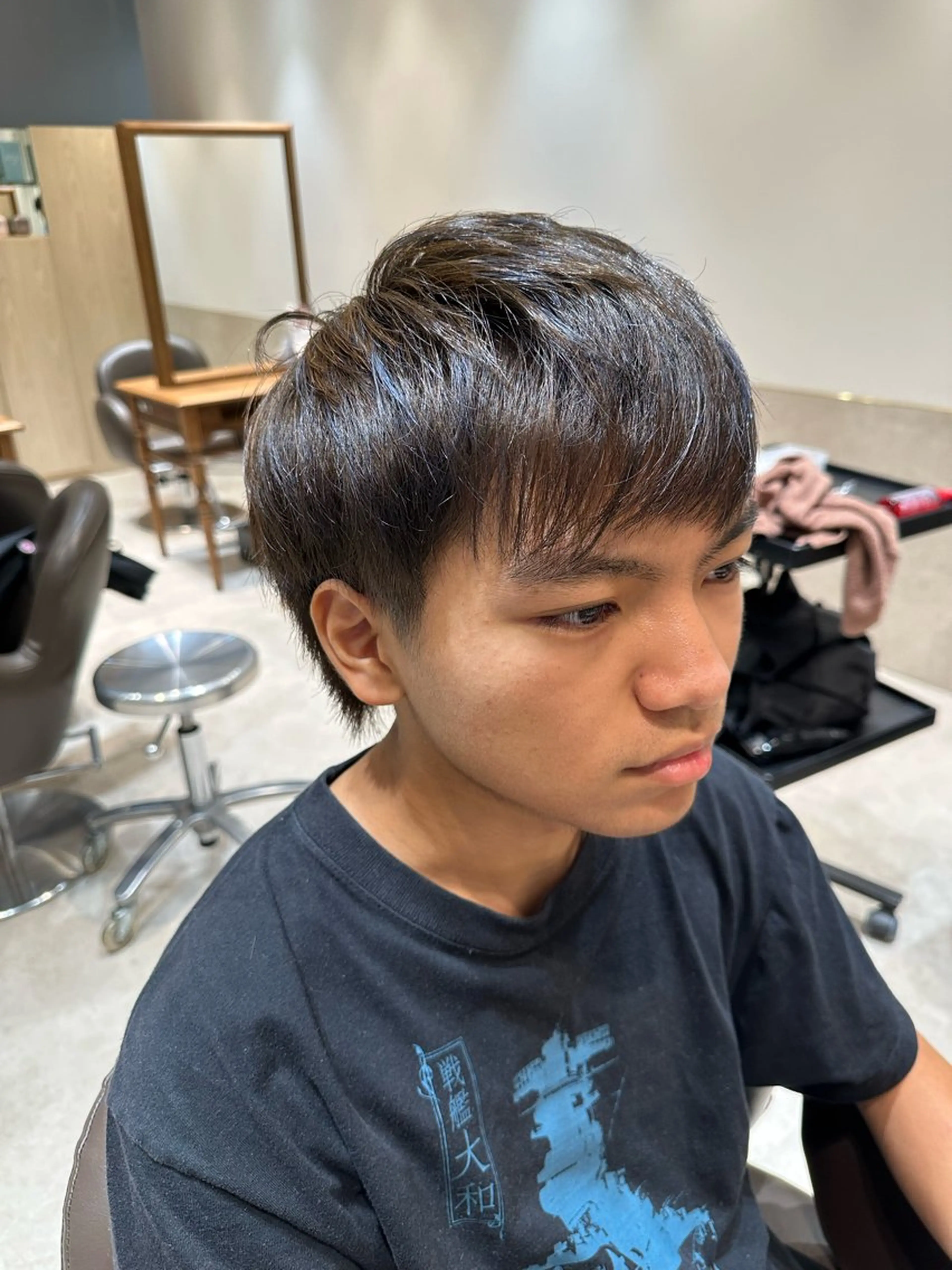 ショート メンズ キッズ 松本 涼大朗のヘアスタイル