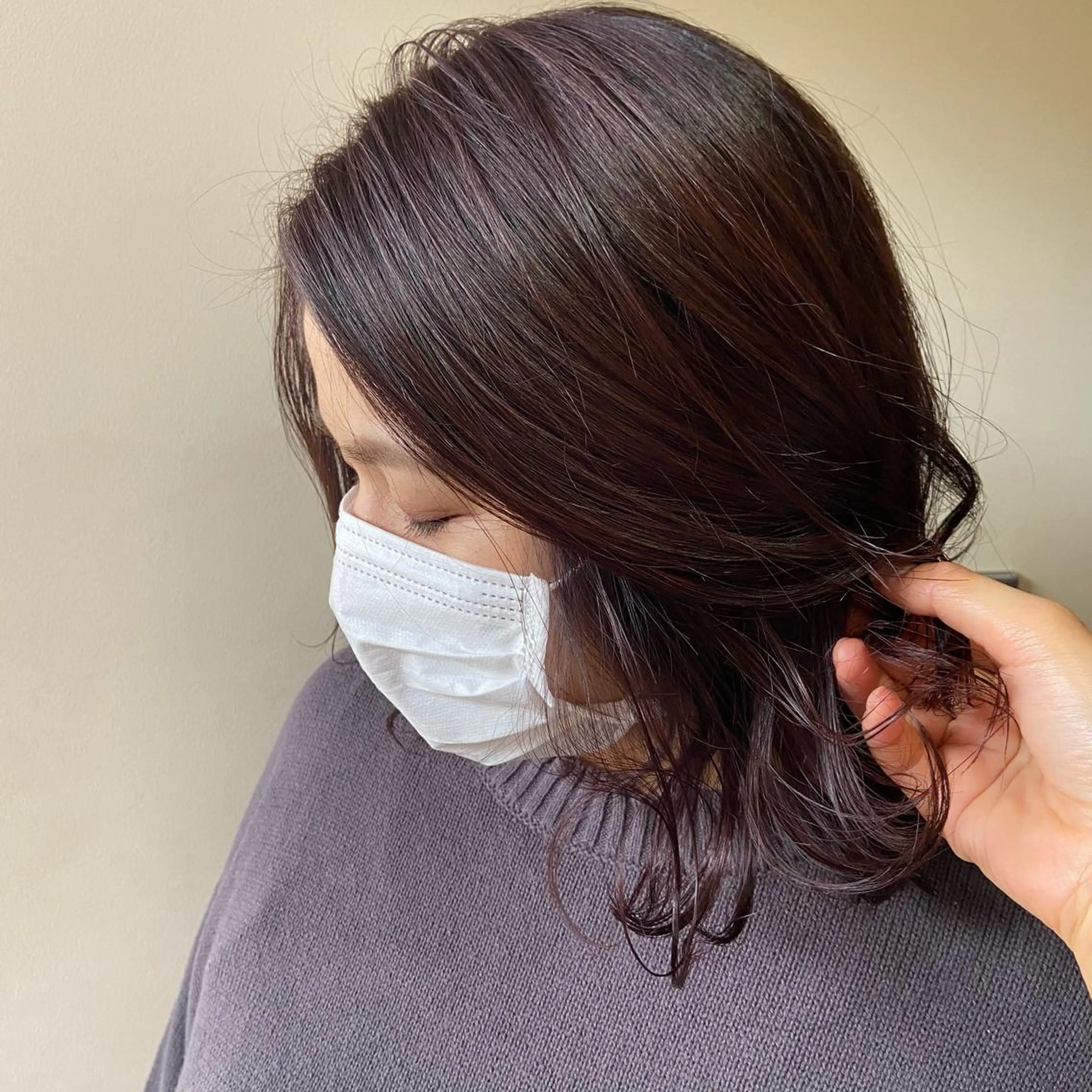 ミディアム カラー 髪質改善 yuikaのヘアスタイル