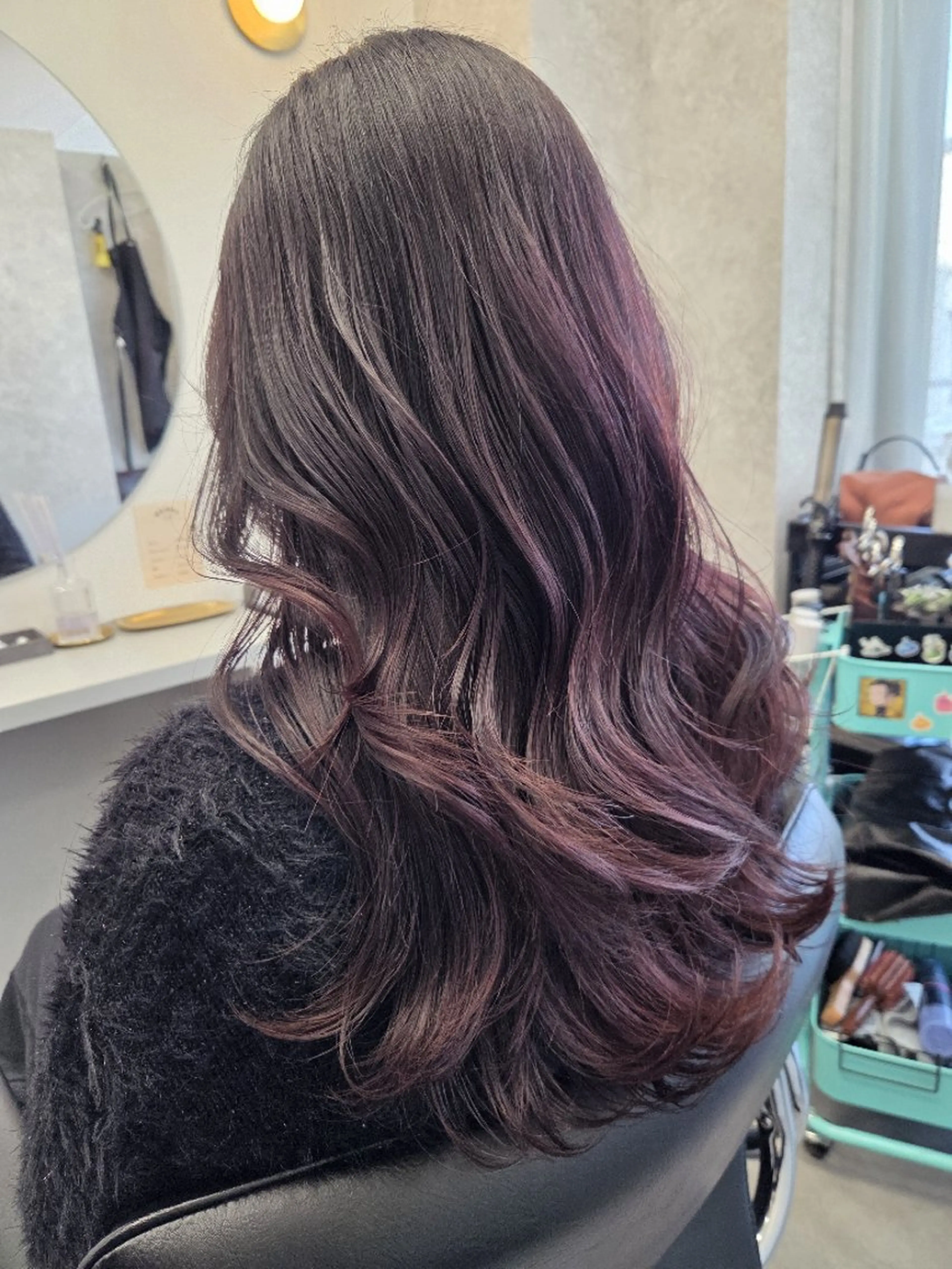 セミロング カラー 髪質改善 カット ヘアカラー トリートメント 【髪質改善美容師】t occa茨木篠原健太のヘアスタイル