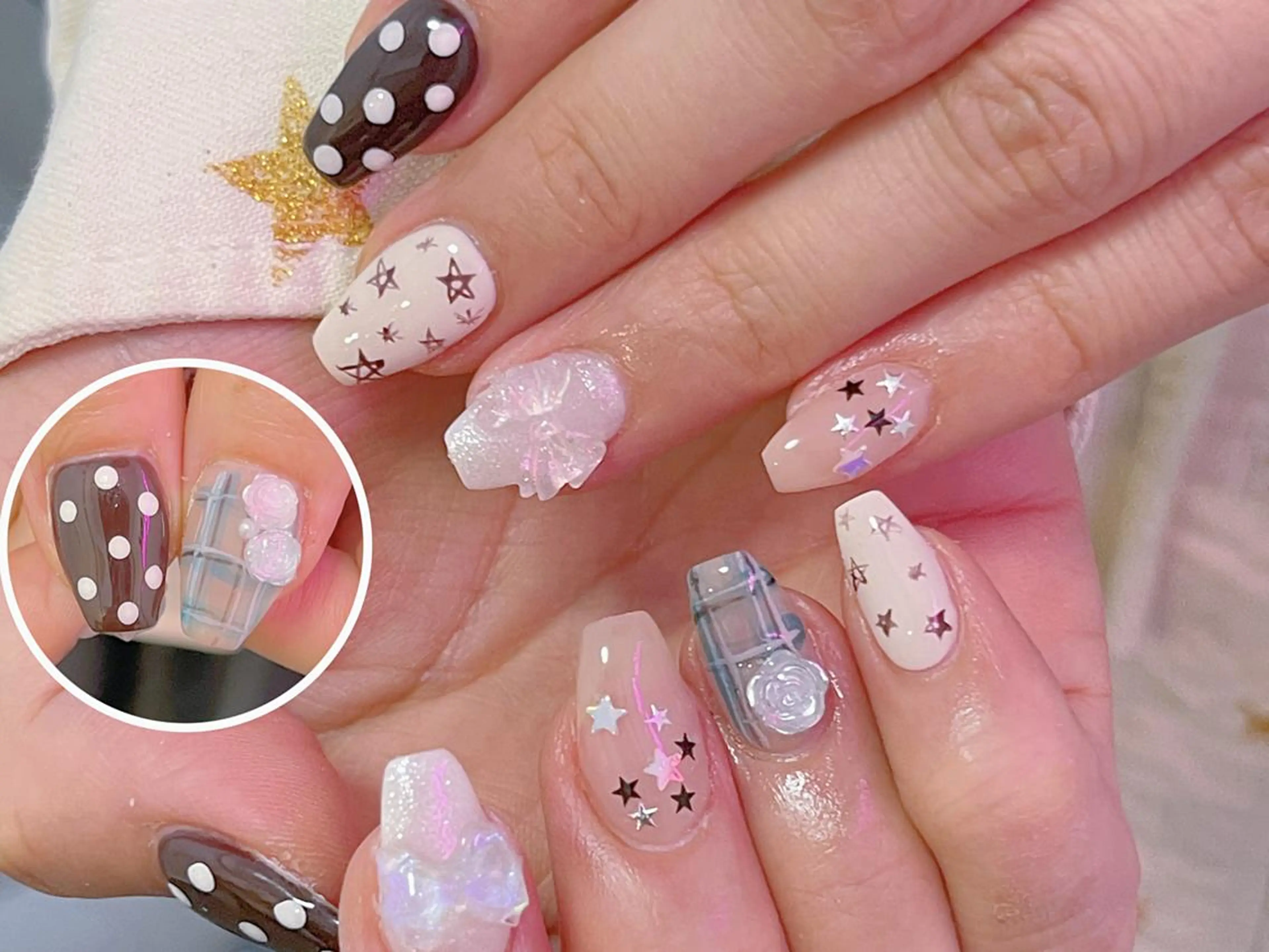 ネイル アニマル柄 オーロラネイル チークネイル フラッシュネイル ジェルネイル Yuu🎀 Belle Nailのネイルデザイン