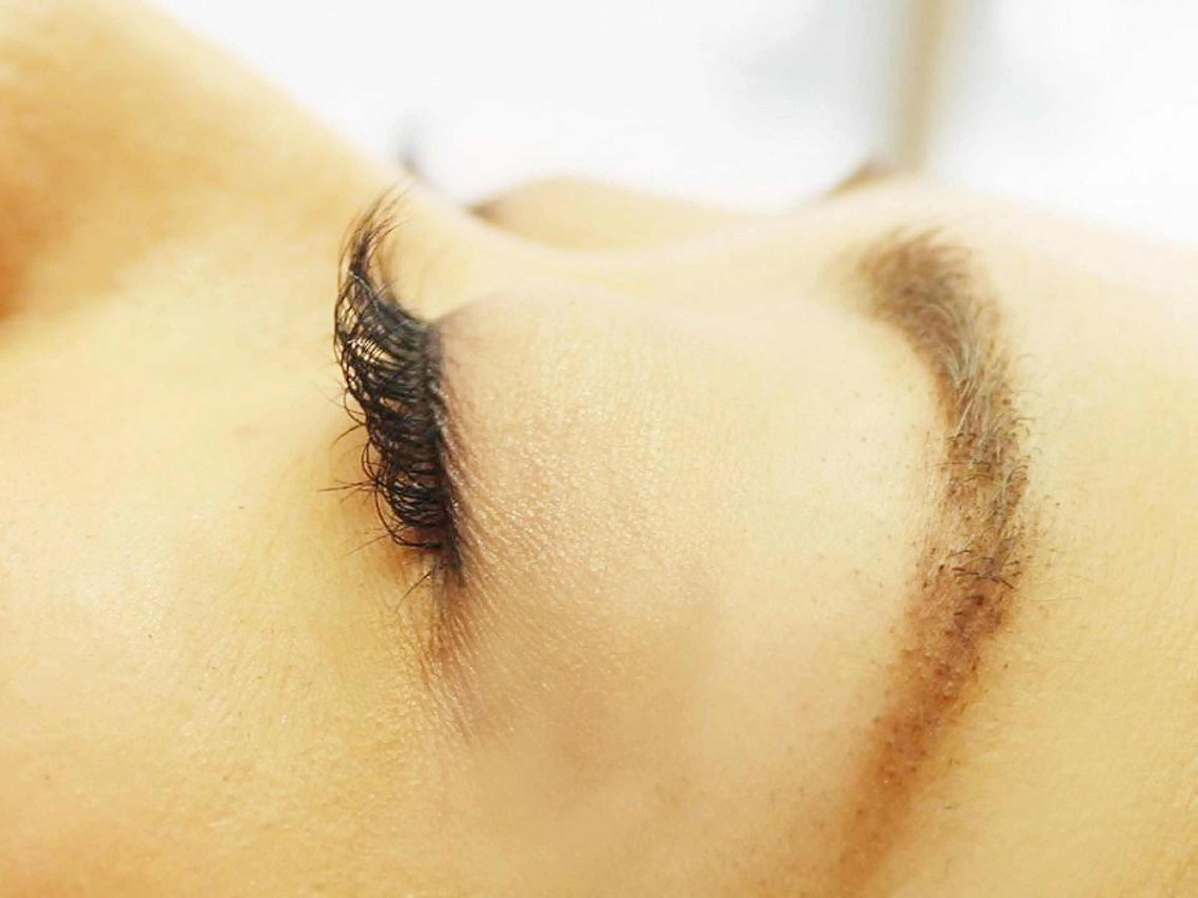 上まつ毛のオフのみの写真