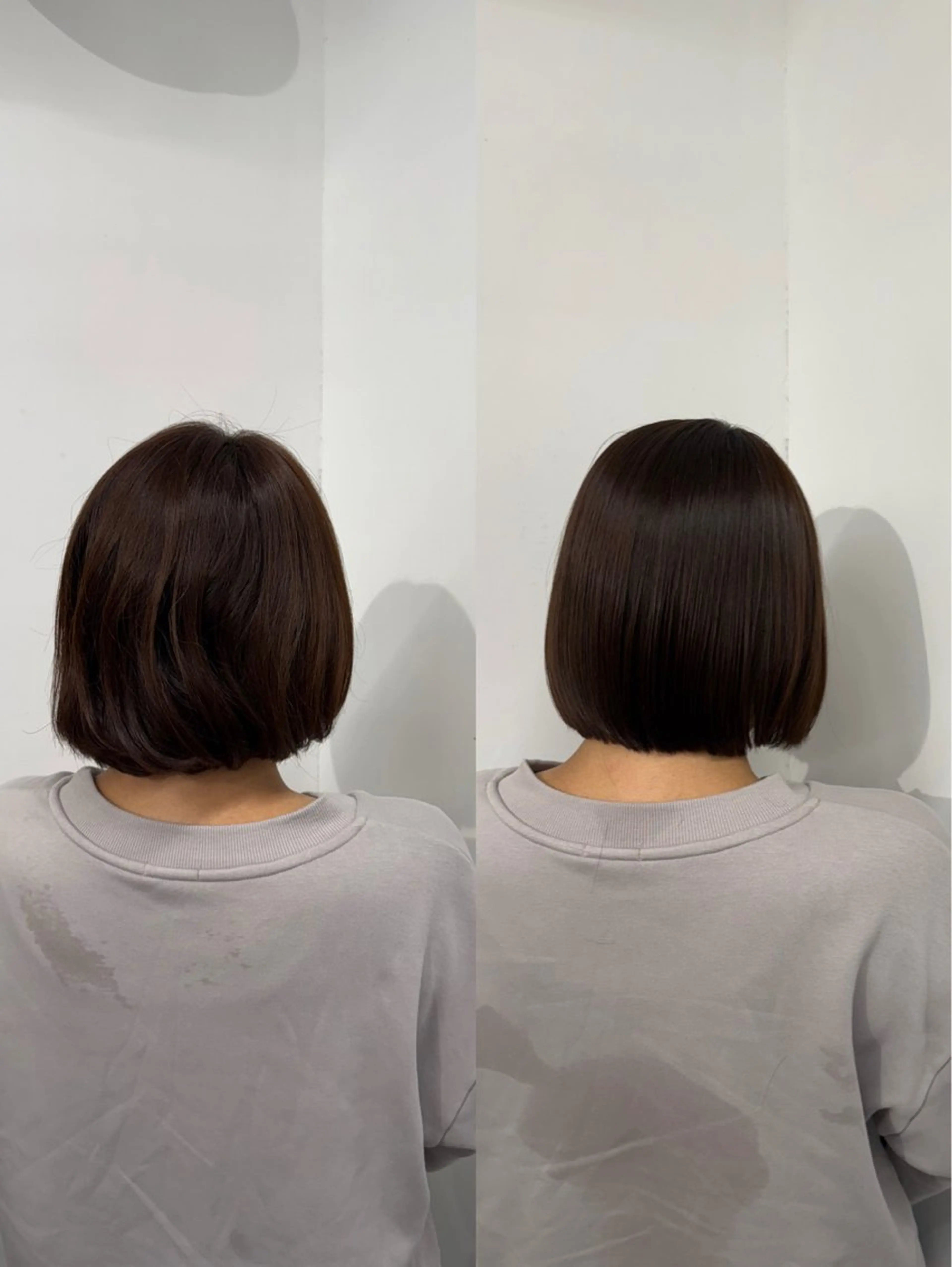 ミディアム ボブ 卒業式のヘアスタイル ひろし/髪質改善/ 縮毛矯正/透明感✨のヘアスタイル