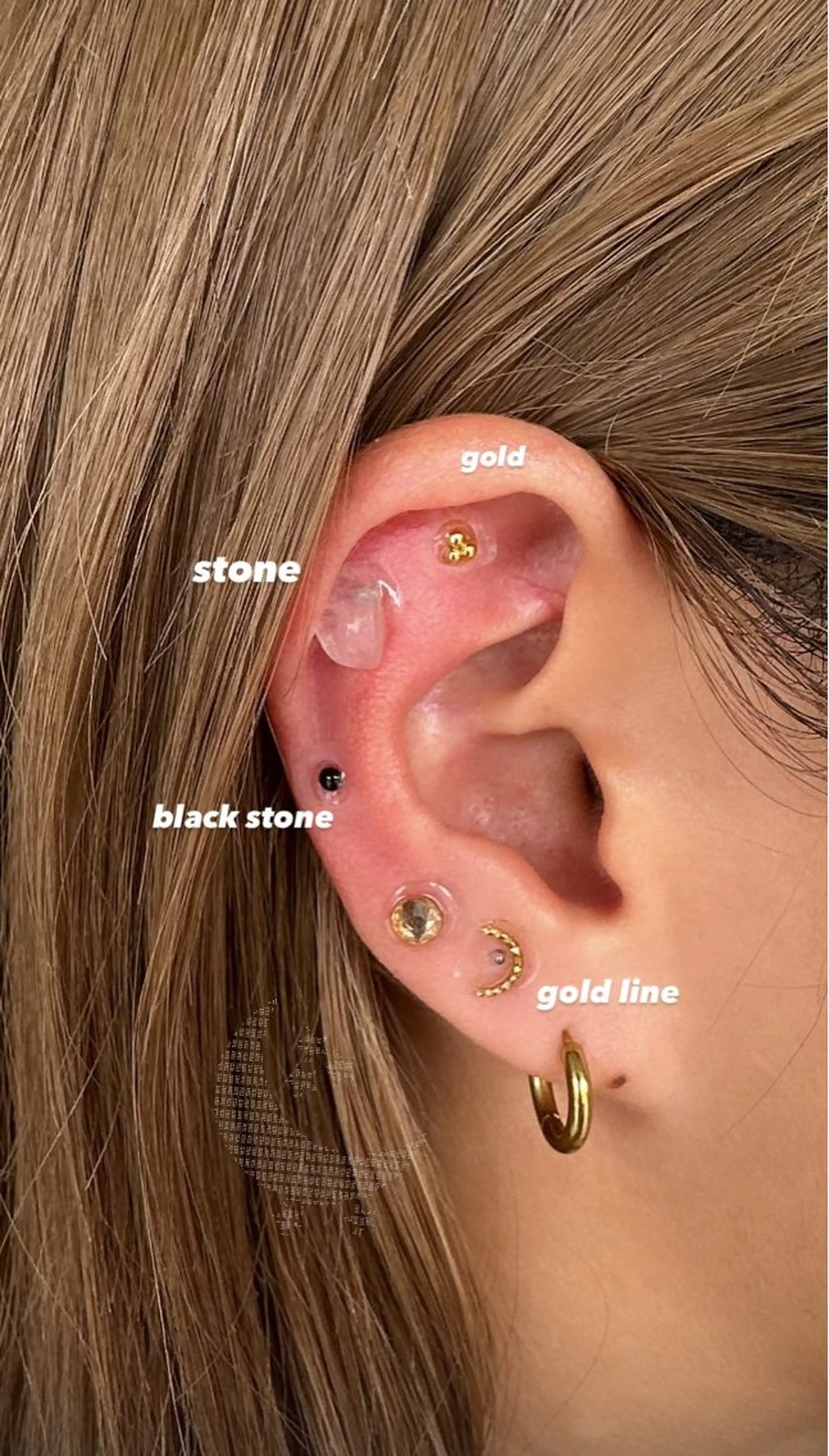 【口コミモニター募集💎】耳ツボジュエリー両耳10-14粒の写真