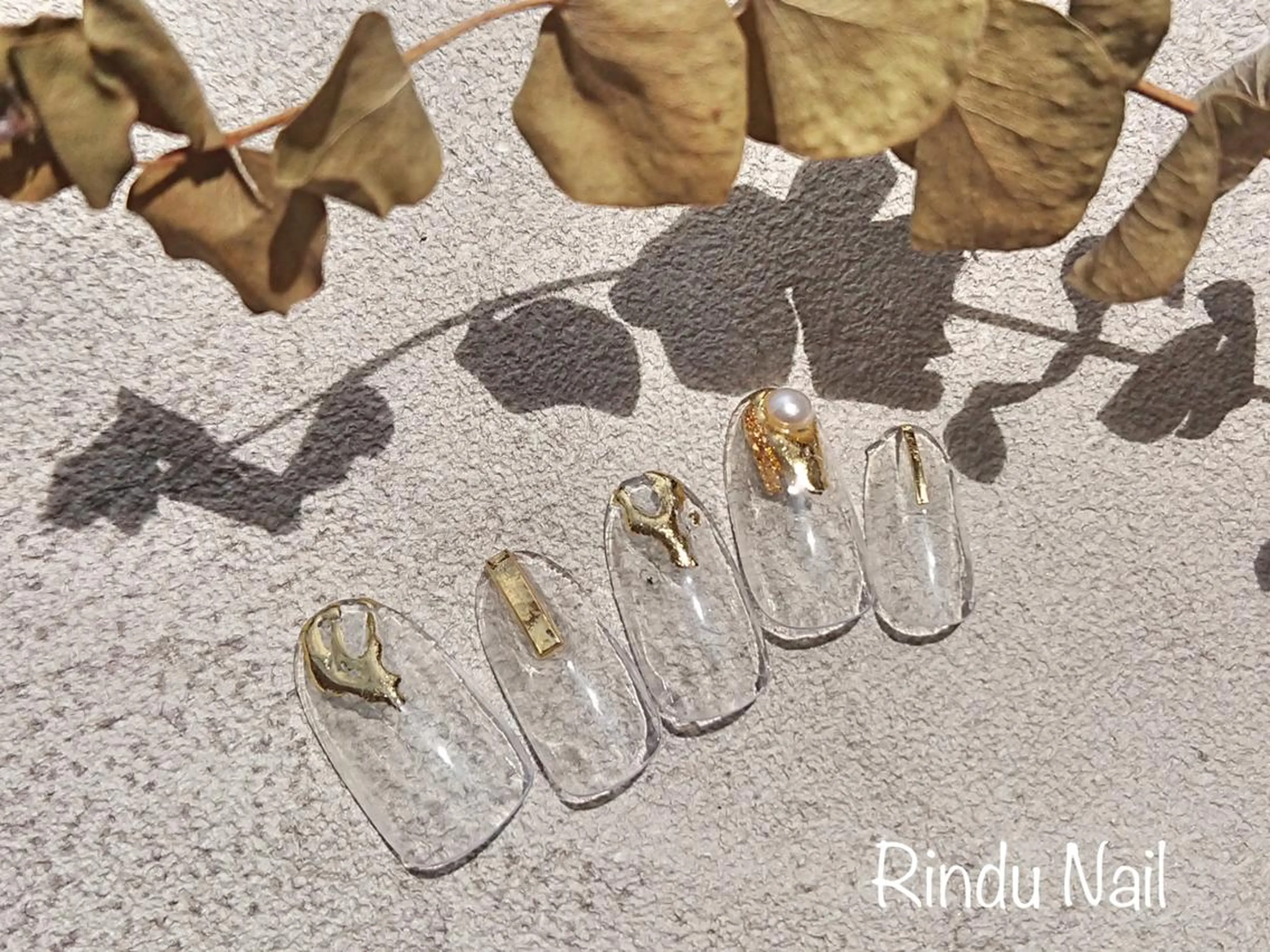 ネイル クリアネイル Rindu Nail 名駅miniのネイルデザイン