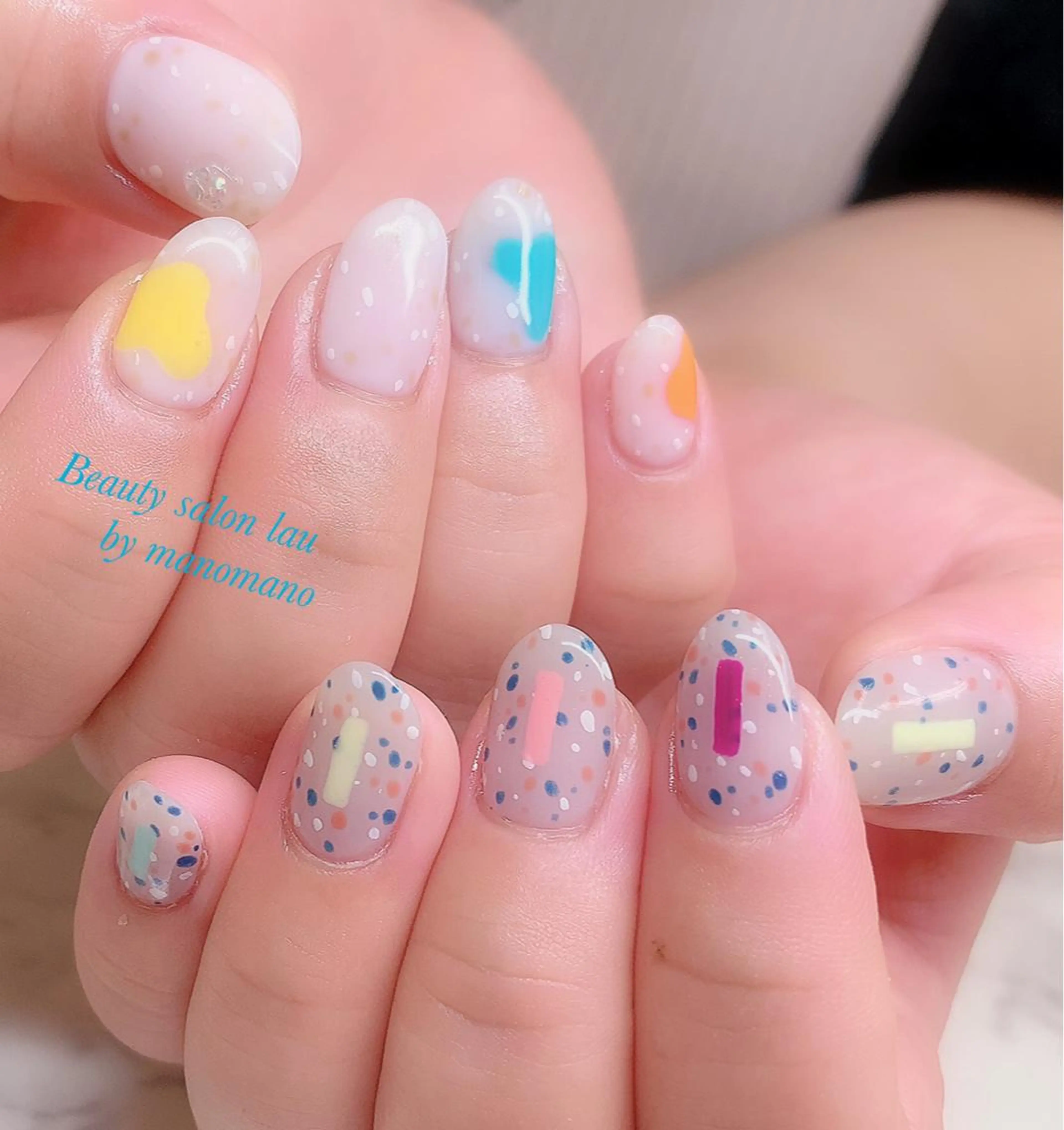 ネイル ハンドネイル ラウバイマノマノ なかざとのネイルデザイン