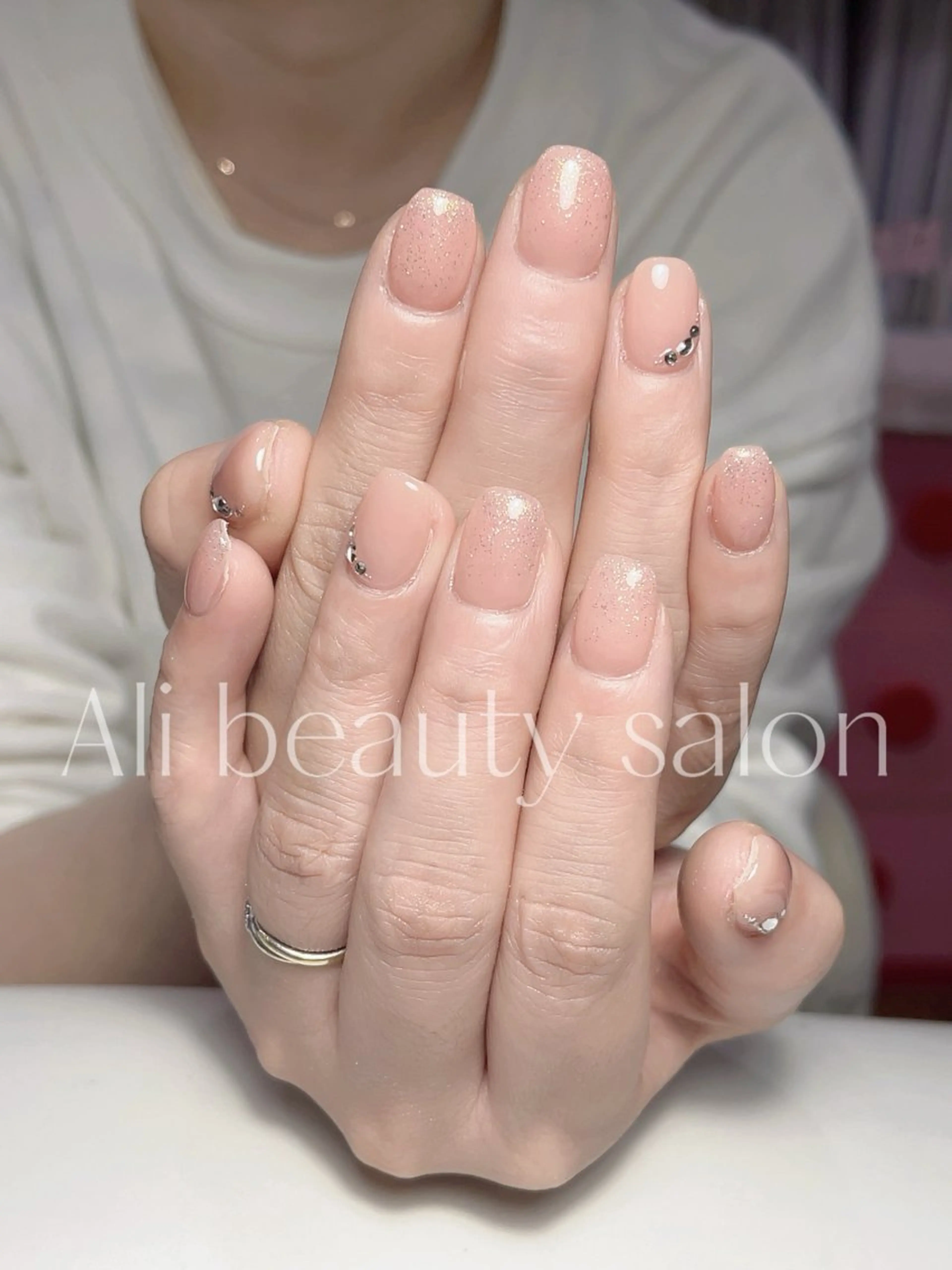ネイル シンプルネイル ハンドネイル Ali 新小岩 ネイル専門のネイルデザイン