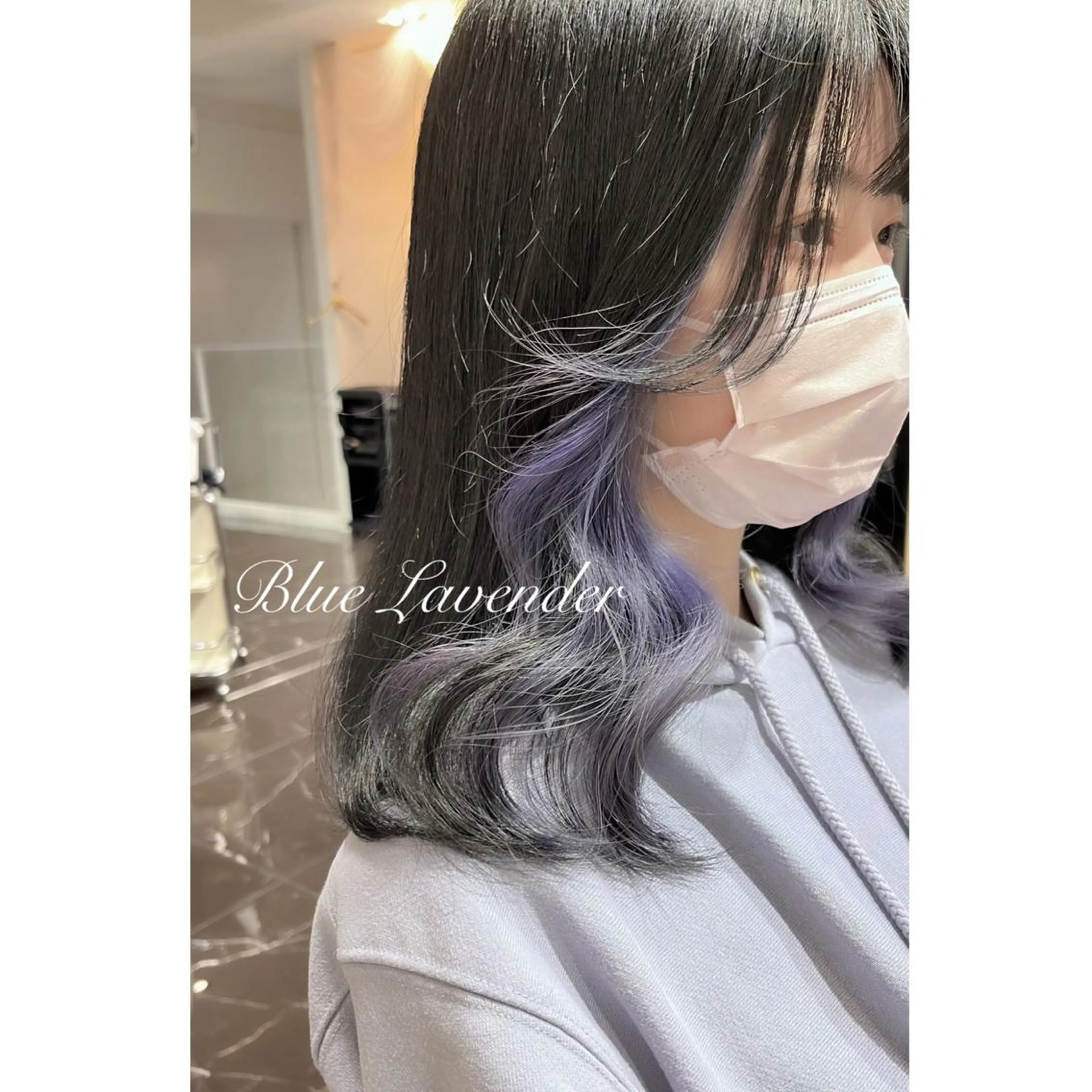 ミディアム カラー ブリーチ ヘアカラー LOTTA CUCCI所属・miyu /トレンド カラー×艶髪のヘアスタイル