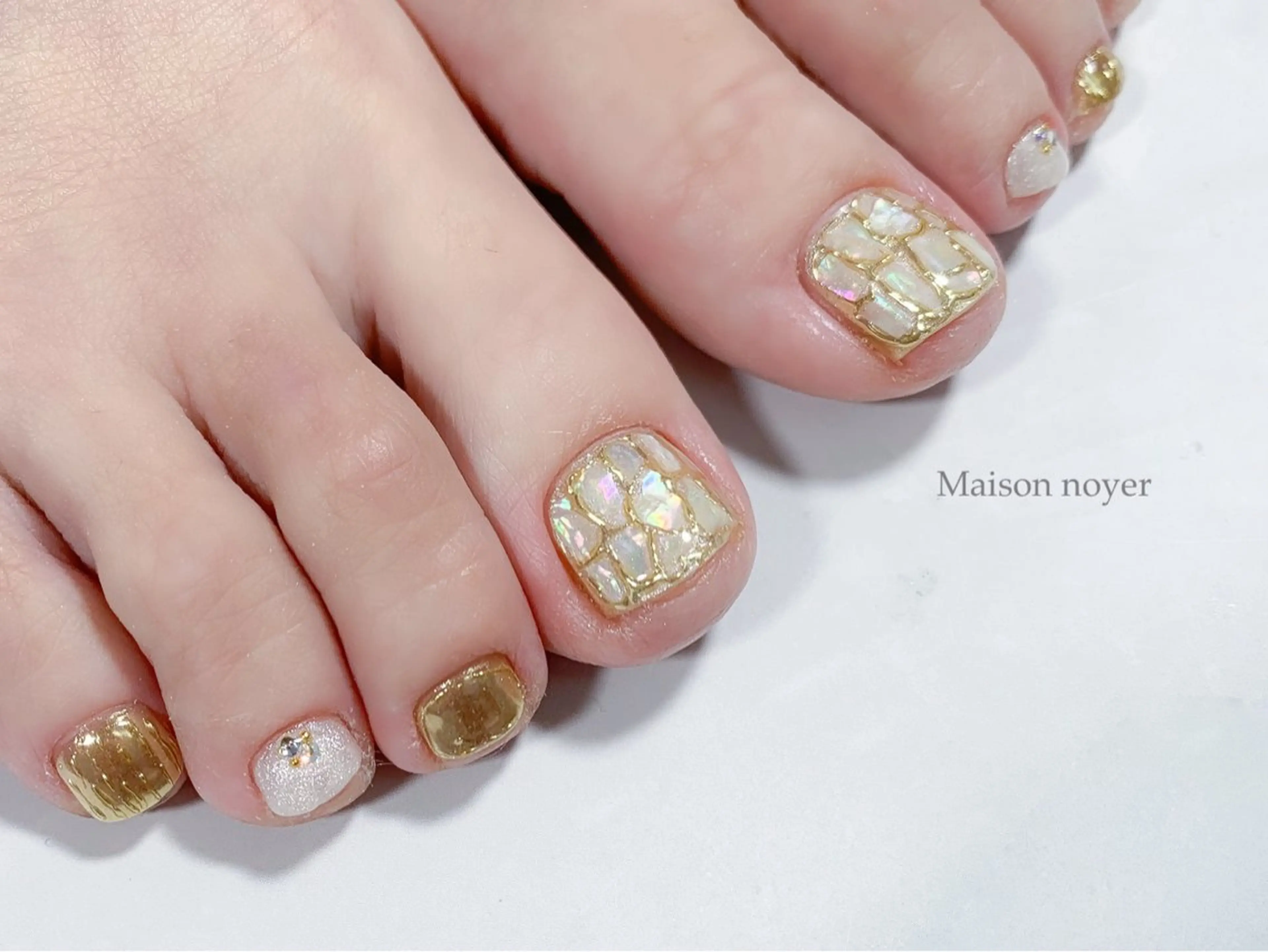ネイル フットネイル Maison noyerのネイルデザイン