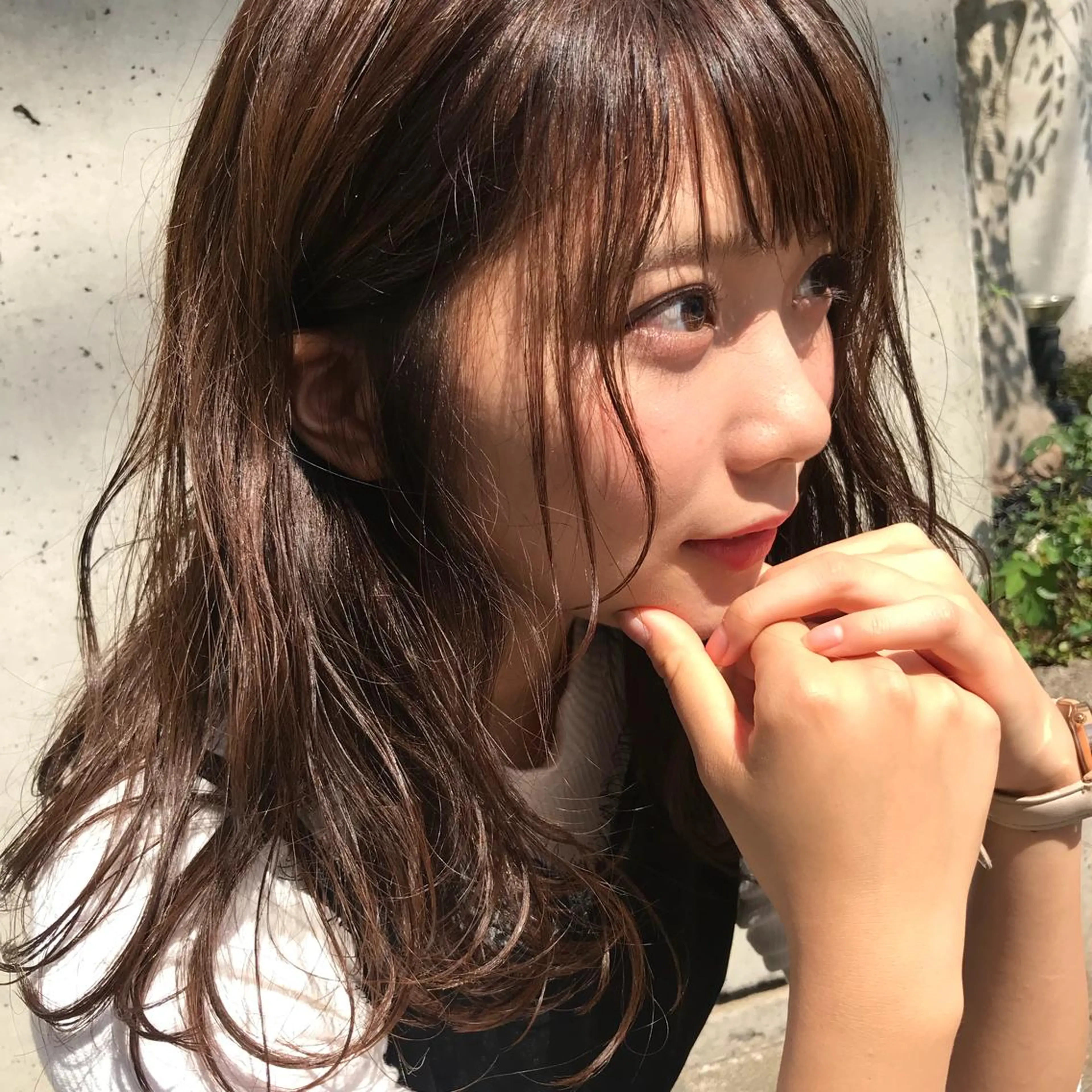 ロング カラー グレージュ 韓国レイヤーカット 🧸ベージュカラーのヘアスタイル