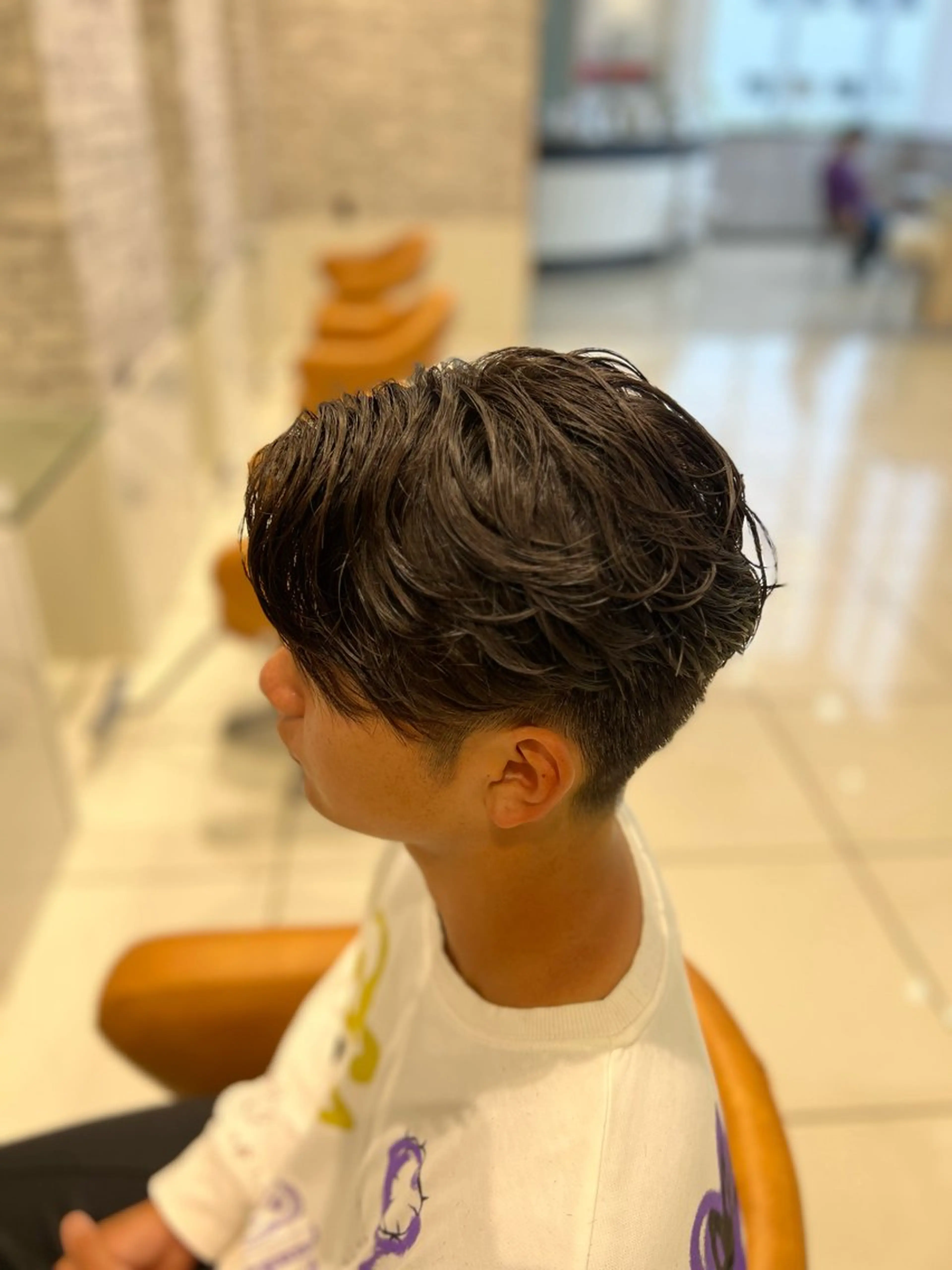 ミディアム ミディアムパーマ Oops旧TABOO 早野太郎のヘアスタイル