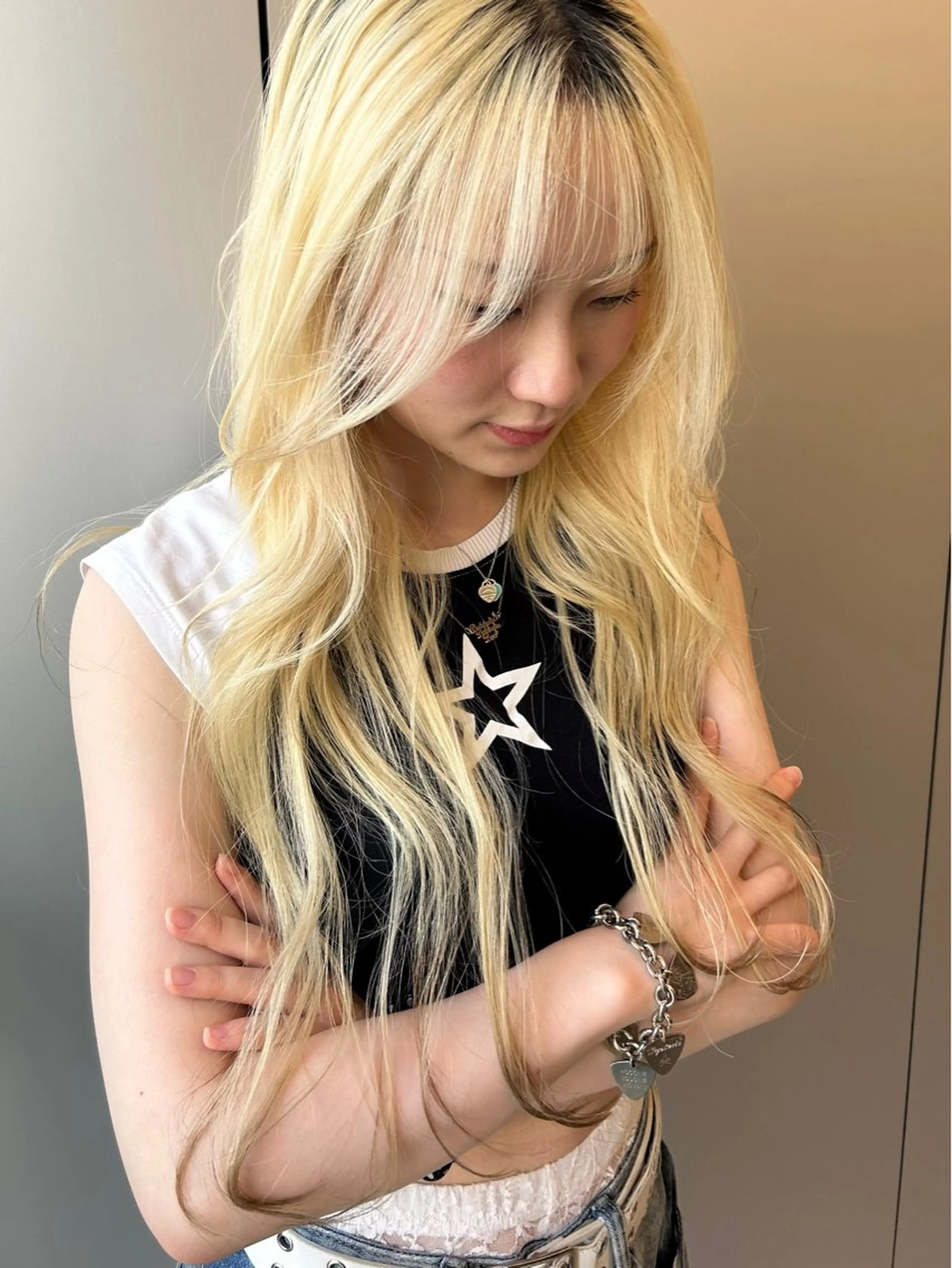 ヘアアレンジ 🍎ブリーチカラー 🍎KUREA🍎のヘアスタイル