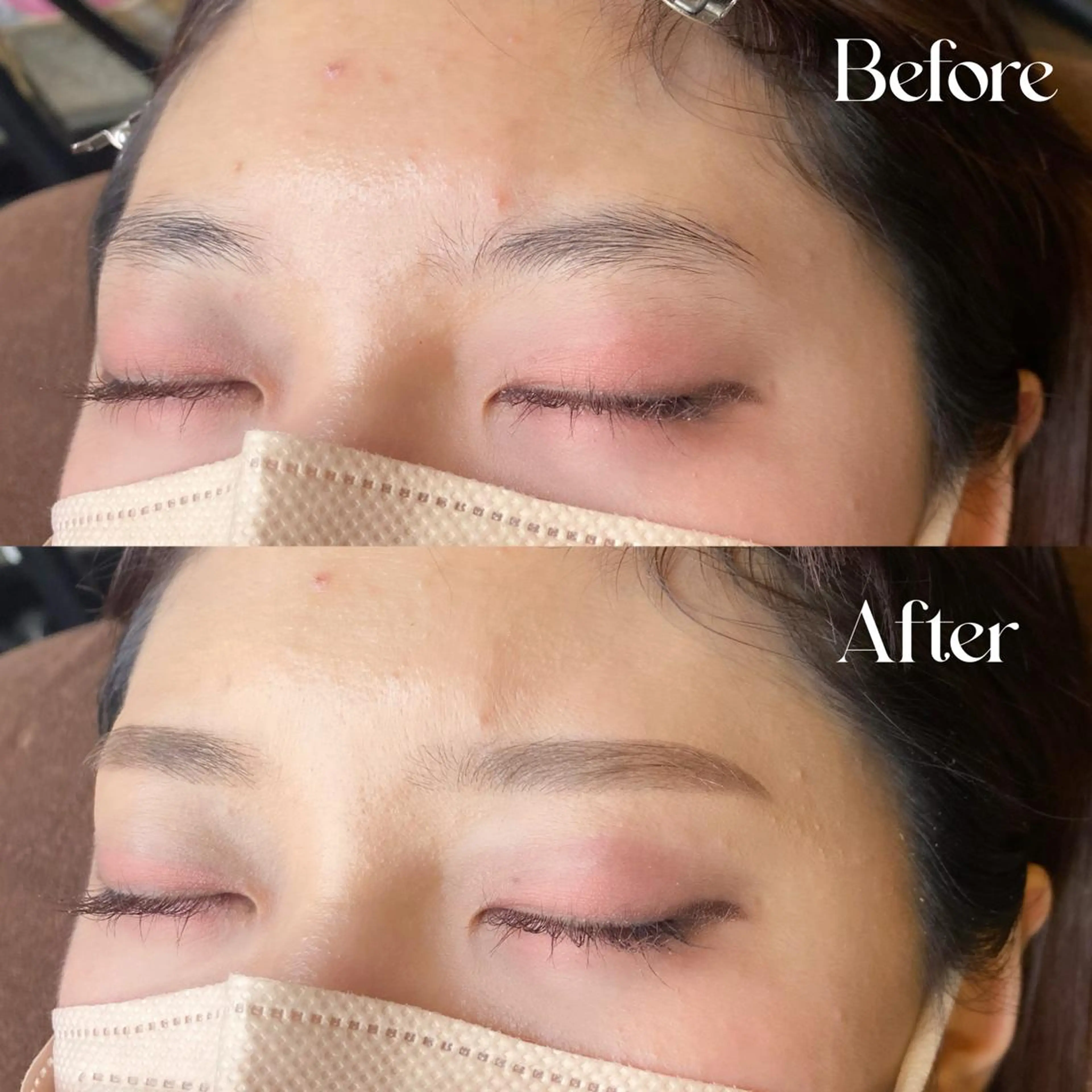 【当日限定】 アイブロウWax脱毛🎀保湿ジェル&メイク仕上げ付きの写真