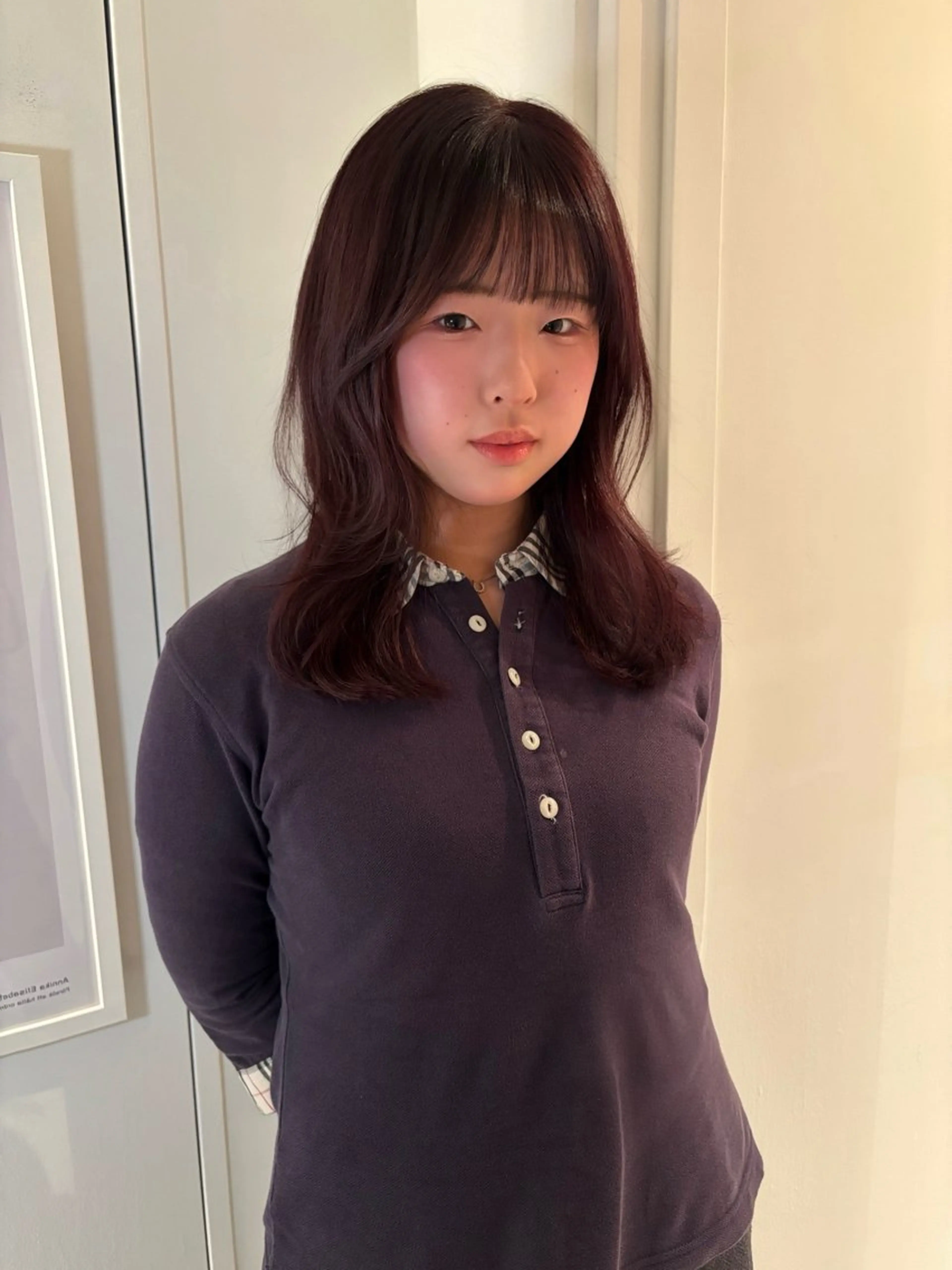 ミディアム カラー カット ヘアカラー riria/ボブ /透明感カラー🎀のヘアスタイル