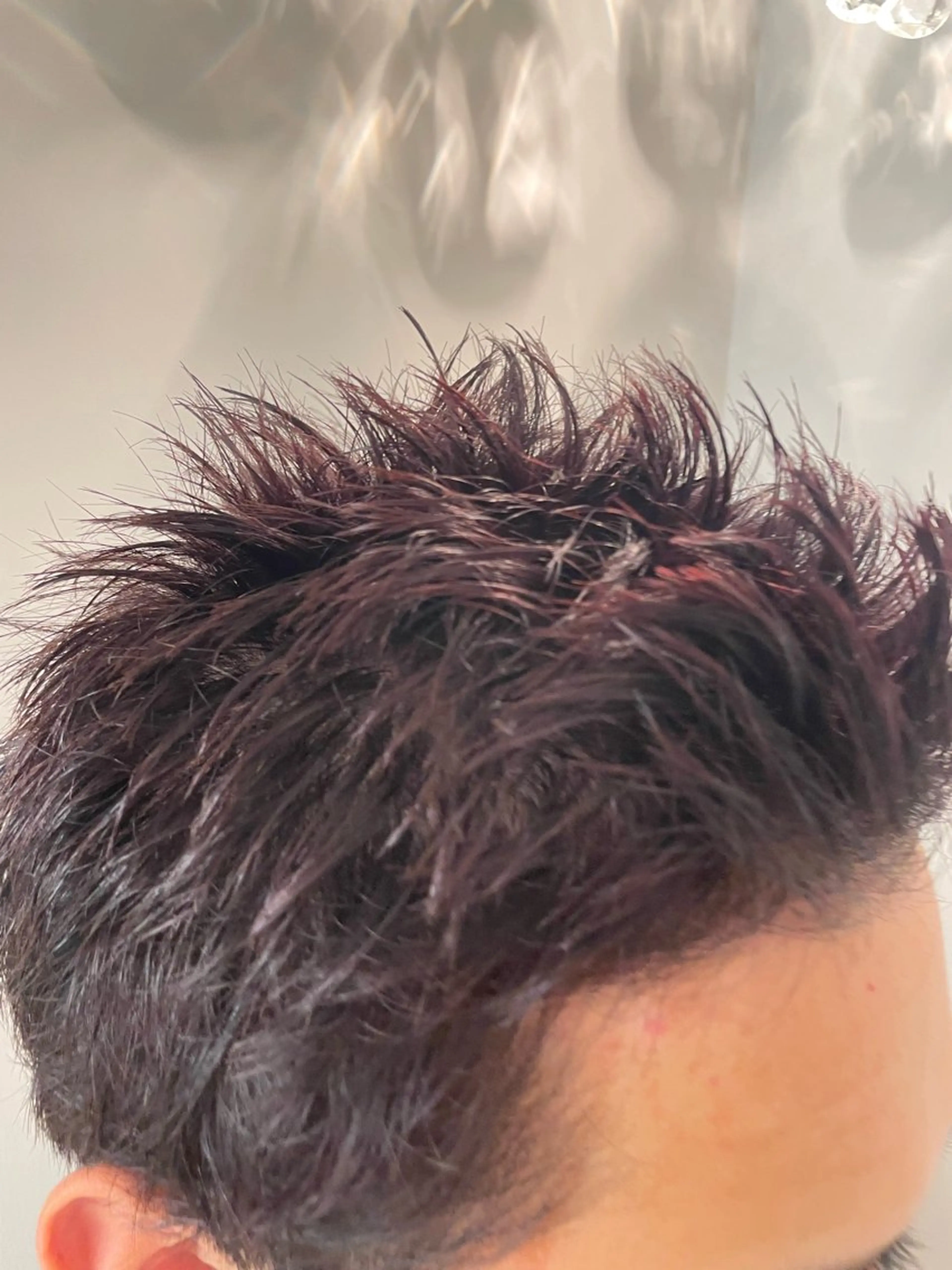 ショート カラー レッドカラー リカ/ハイトーン ・オリーブ🍀のヘアスタイル