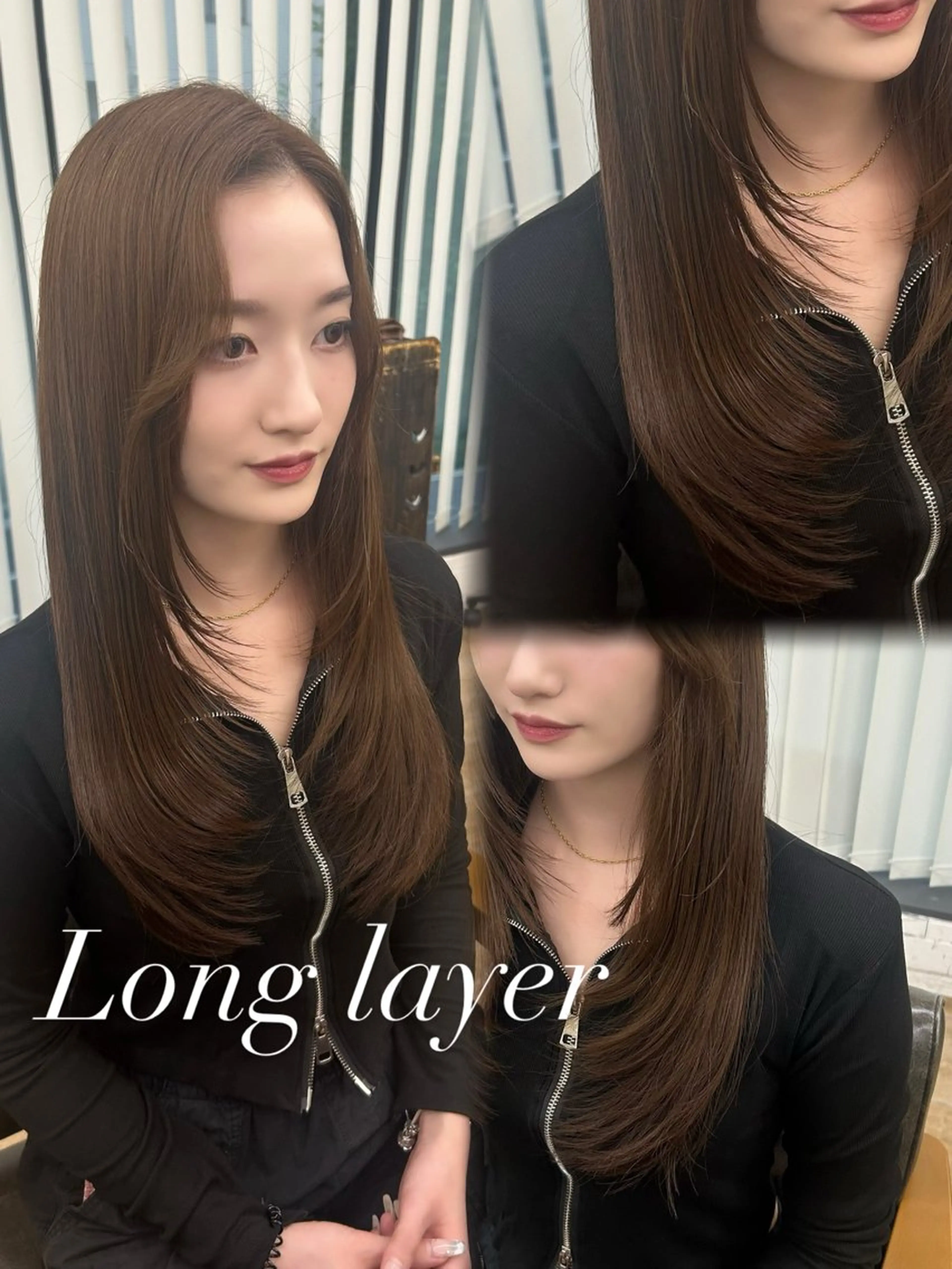 ロング カット ヘアカラー ブリーチなしWカラー /レイヤー/セイナのヘアスタイル