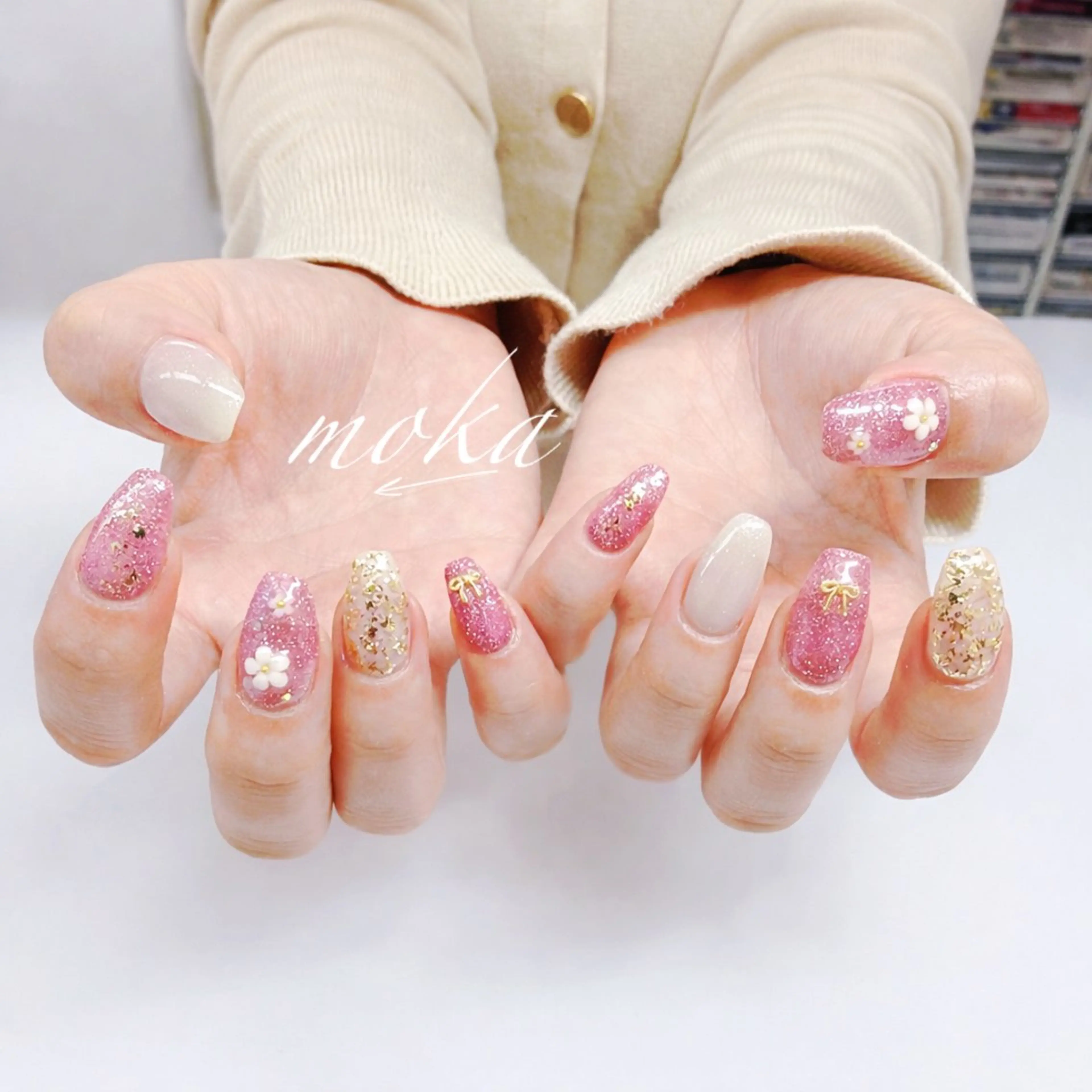 ネイル ハンドネイル ハンドケア 胡蝶蘭レディースサロ ンNailMOKAのネイルデザイン