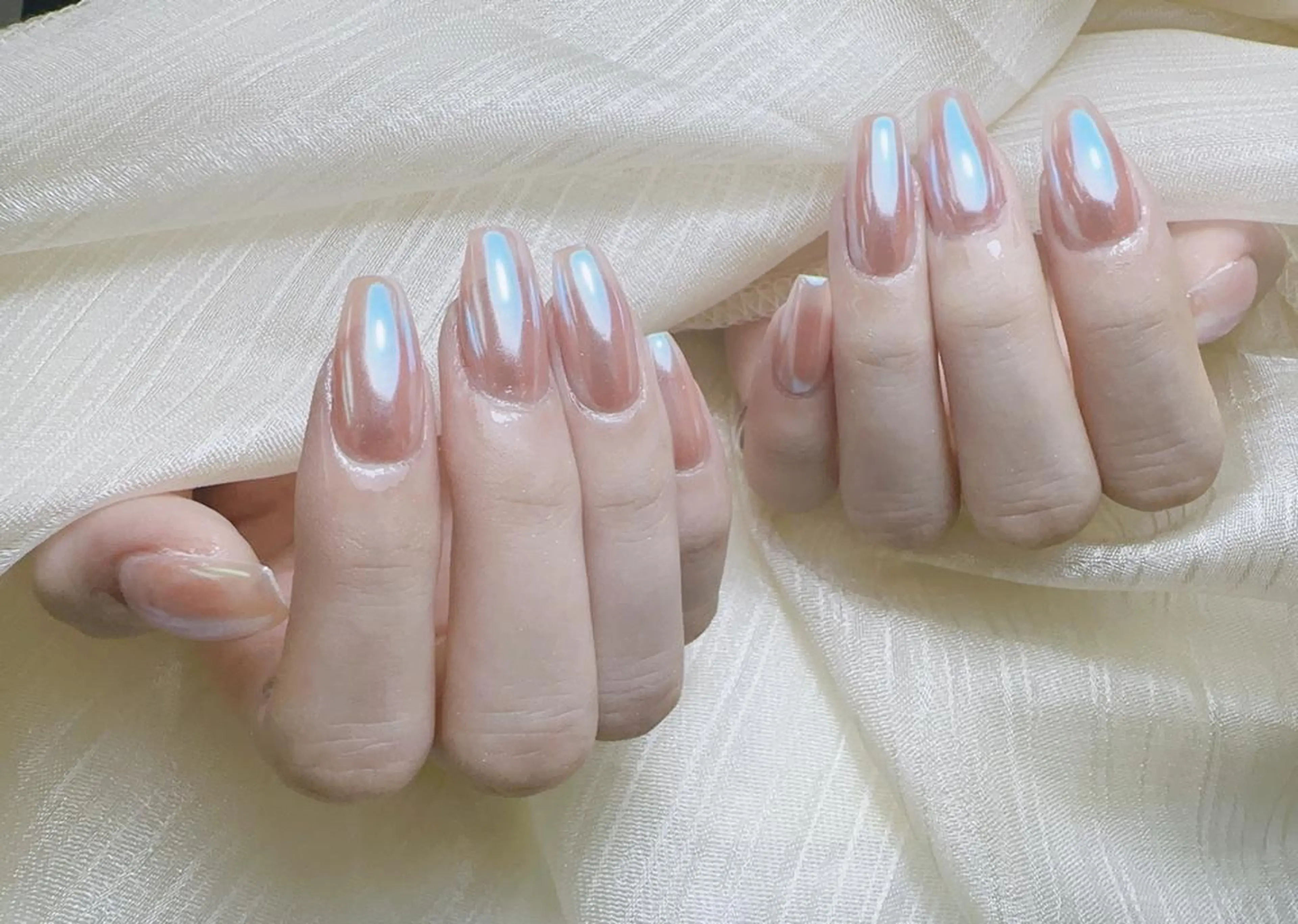 🌸 Aurora or mirror nailオーロラ💅🏻orミラー🌸の写真