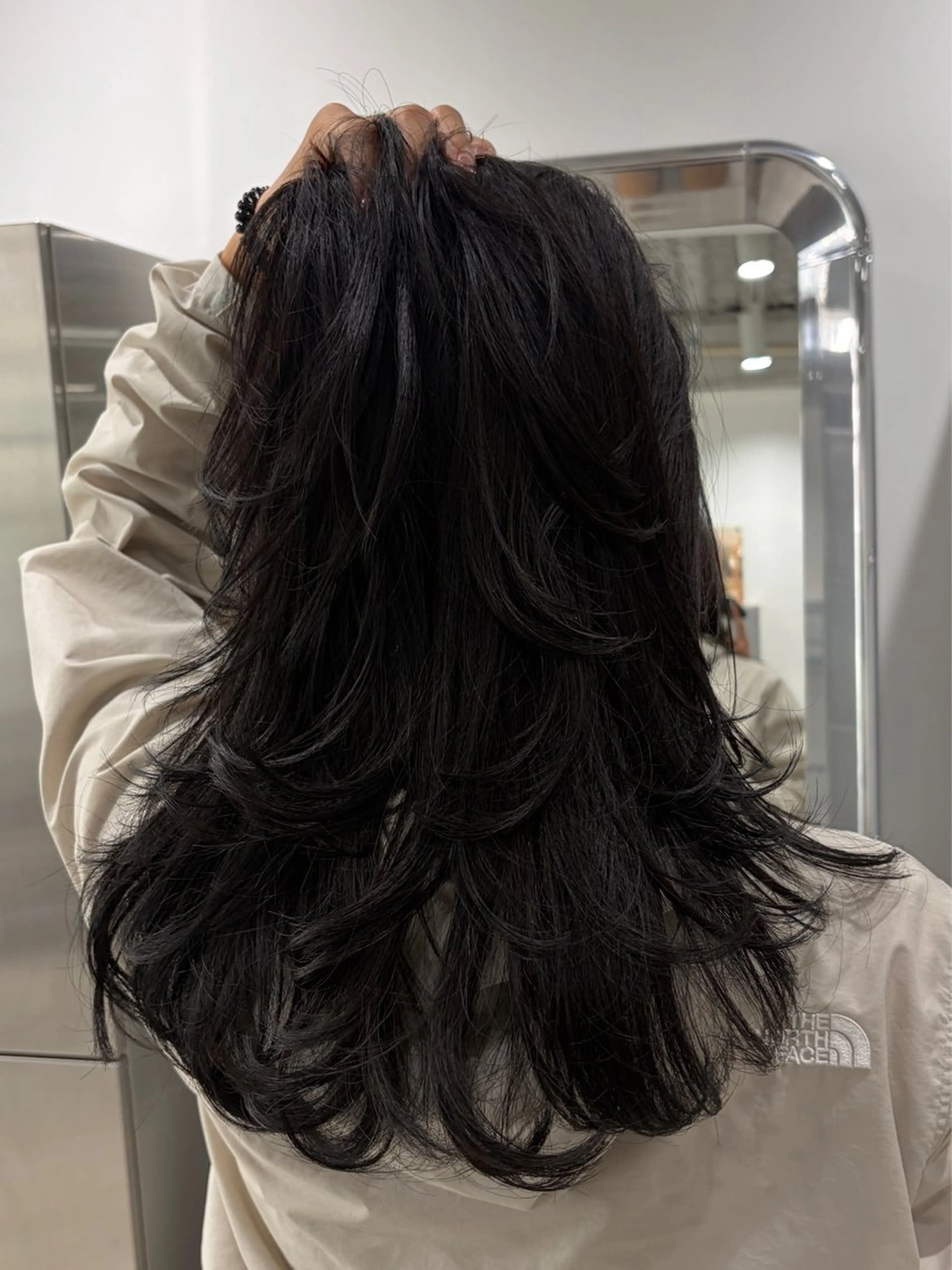 セミロング カラー セミロングパーマ ハッシュカット ハイレイヤー 髪質改善 レイヤーカット カット ヘアカラー トリートメント カズキ/天神/ボブ /レイヤー/メンズのヘアスタイル