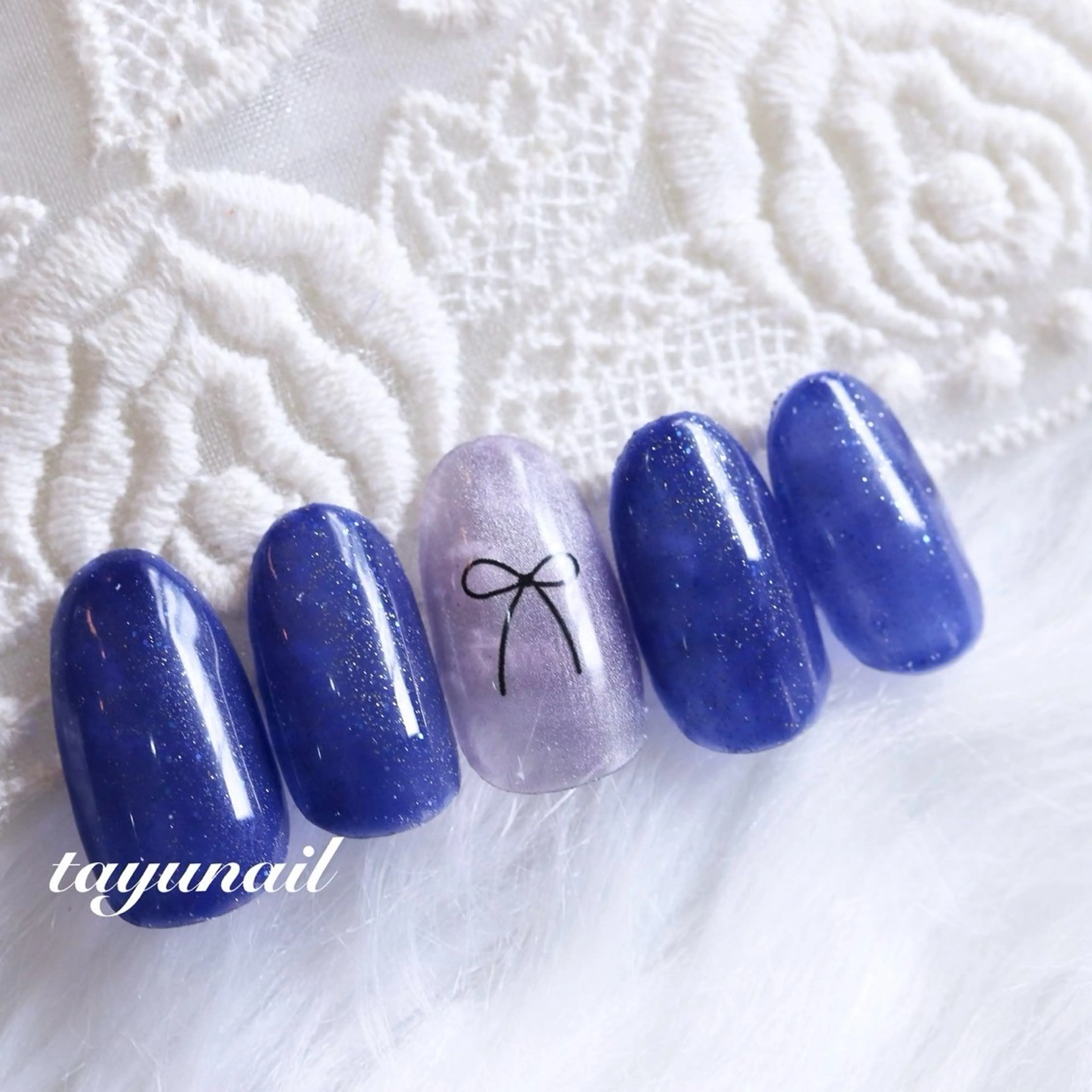 ネイル アートネイル ジェルネイル グラデーション キラキラネイル ラメ(グリッター) ハンドネイル ネイルサロン 【たゆnail】のネイルデザイン