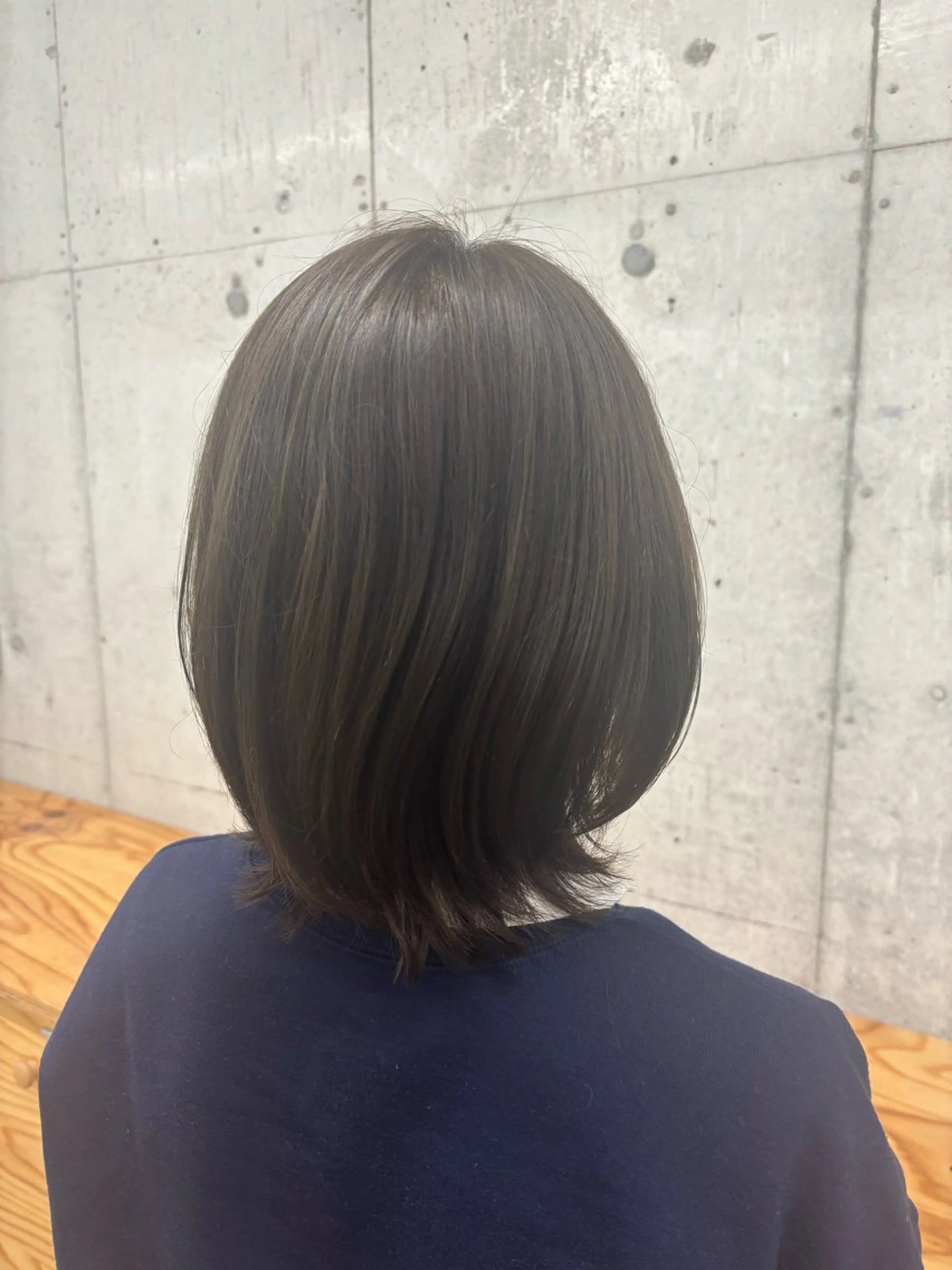 ミディアム カラー ベージュカラー グレージュ オリーブカラー ヘアカラー ✨透明感艶カラー ✨💍Yuri💍のヘアスタイル