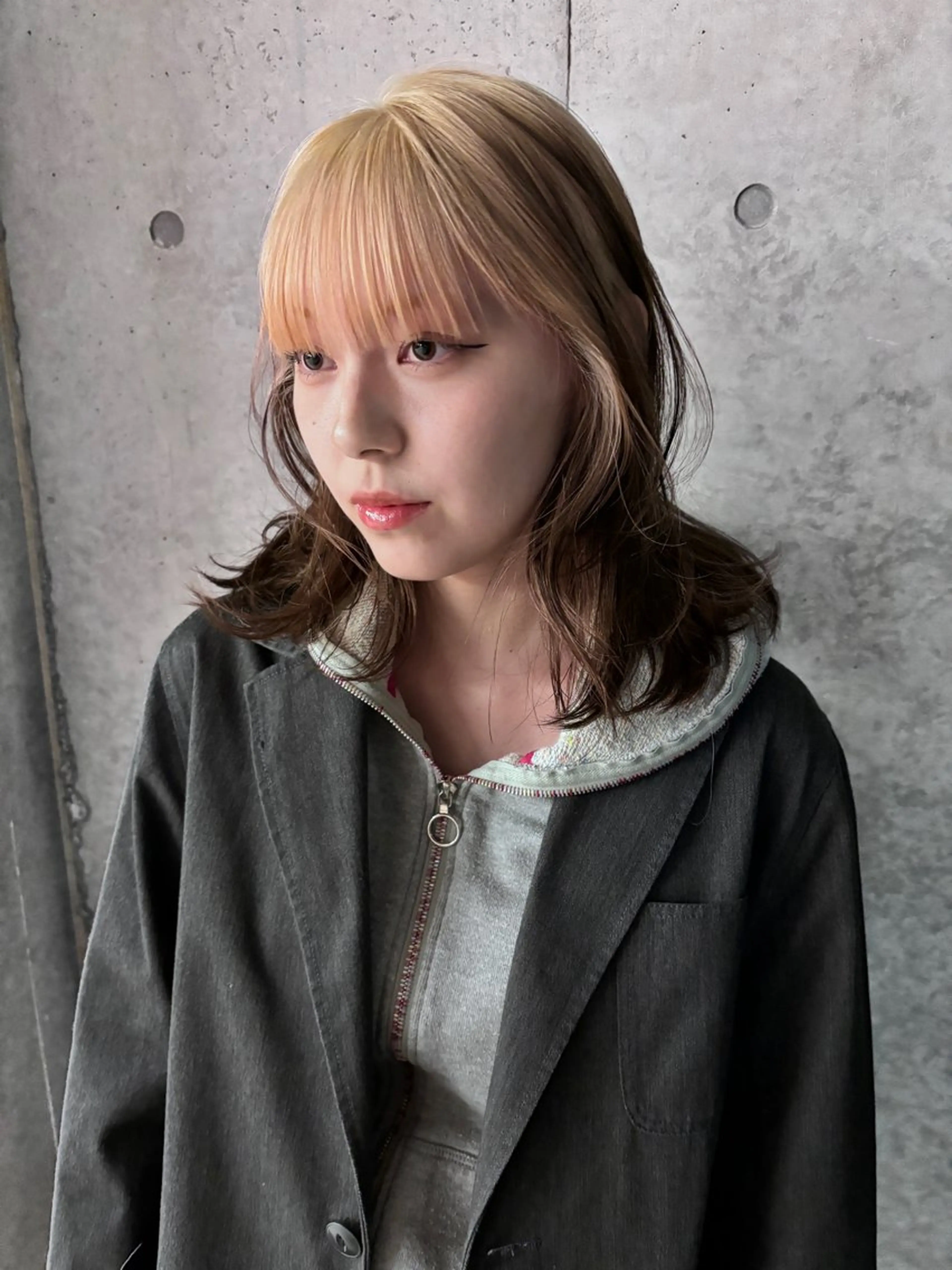 ミディアム カラー カット ヘアカラー トリートメント yuuna/ ハッシュカット🎀のヘアスタイル