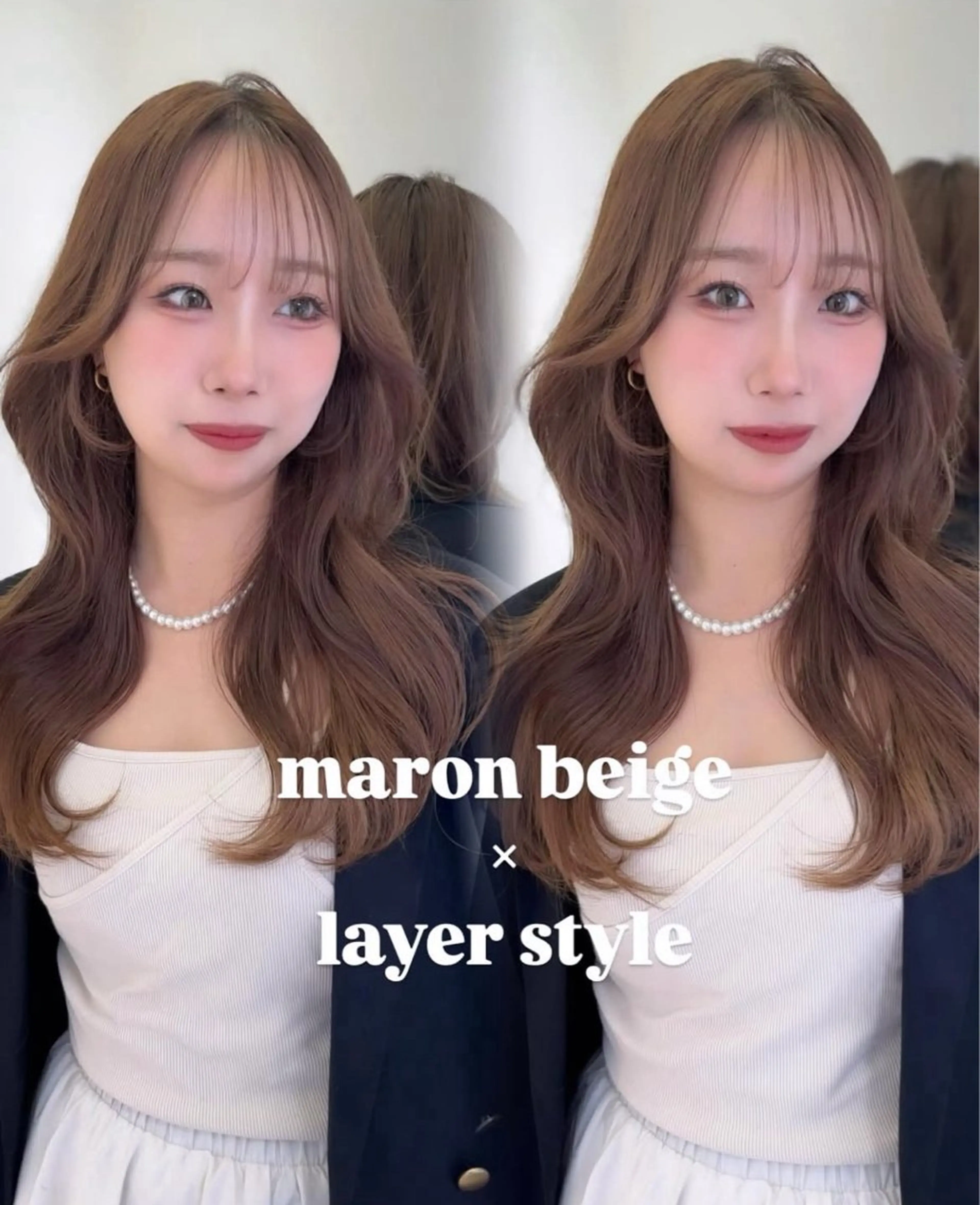 ロング カラー ベージュカラー ブリーチ ダブルカラー ブリーチなしカラー レイヤーカット カット ヘアカラー ParveMix / 山本 玲南🫧🪽のヘアスタイル