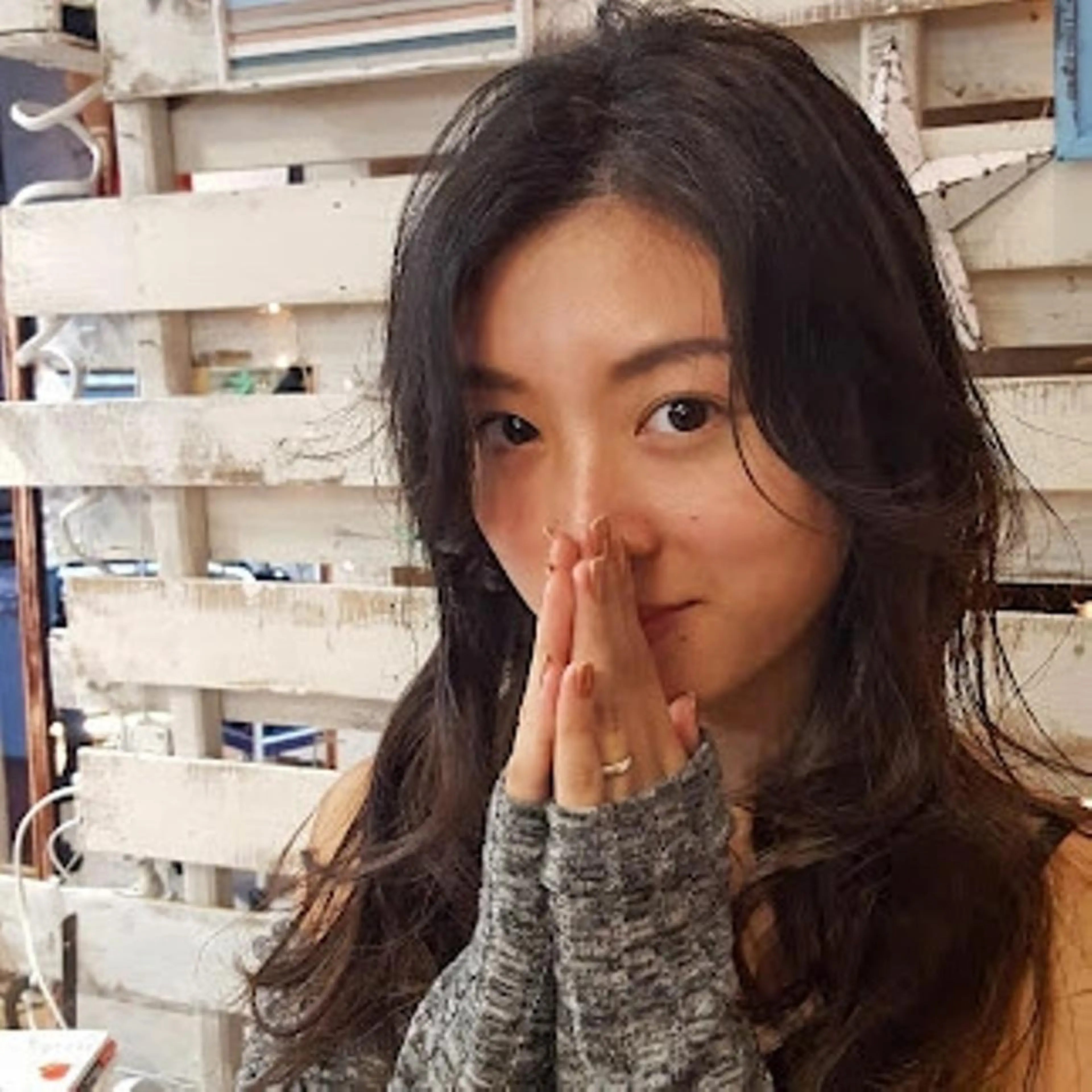 ロング カラー 切りっぱなしボブ ショートボブ バレイヤージュ ベージュカラー 黒髪 カット ヘアカラー トリートメント 韓国ヘア レイヤー くびれヘアMATSUのヘアスタイル