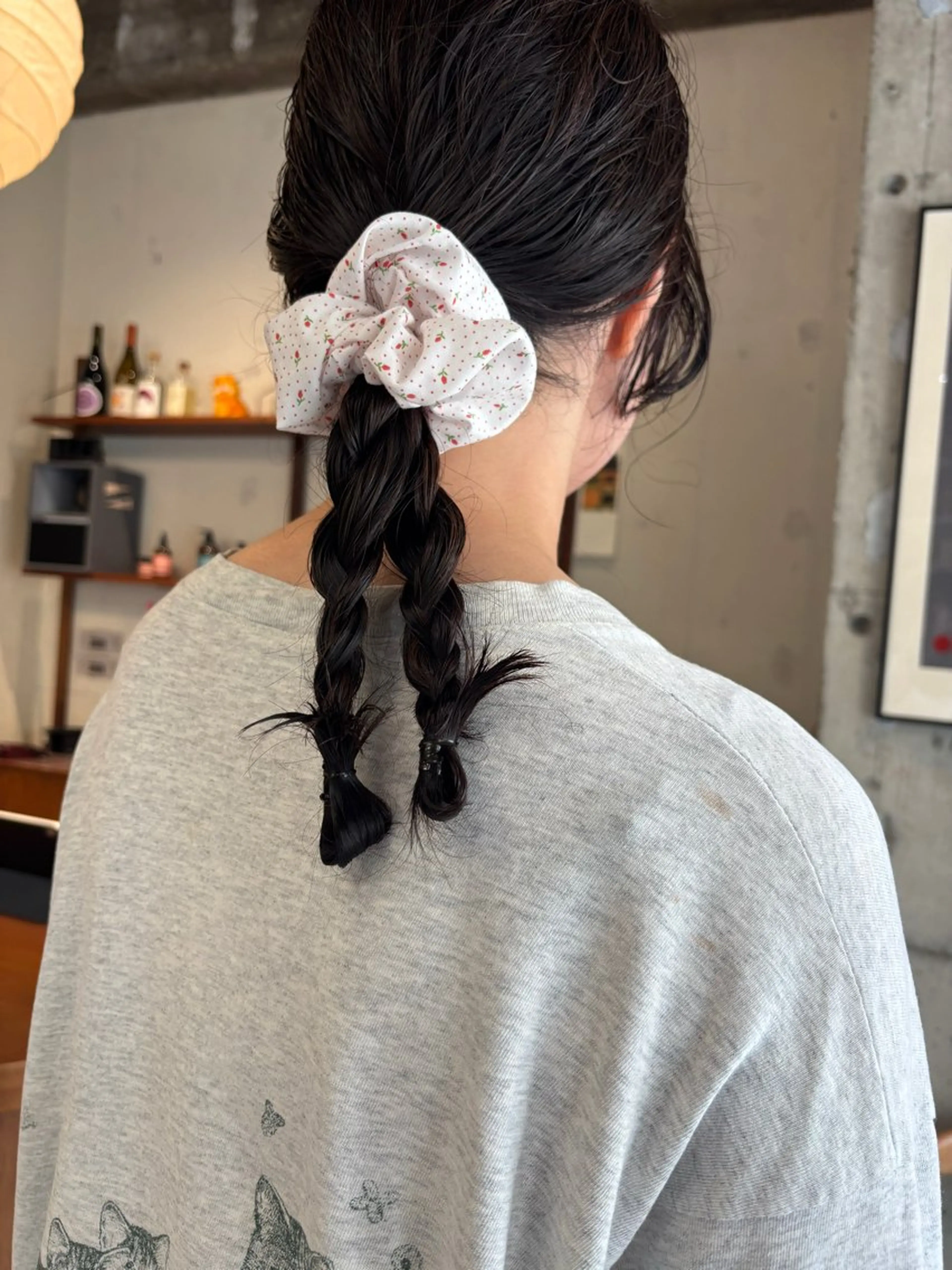 ミディアム カラー パーマ カット ヘアカラー 永田 愛莉のヘアスタイル