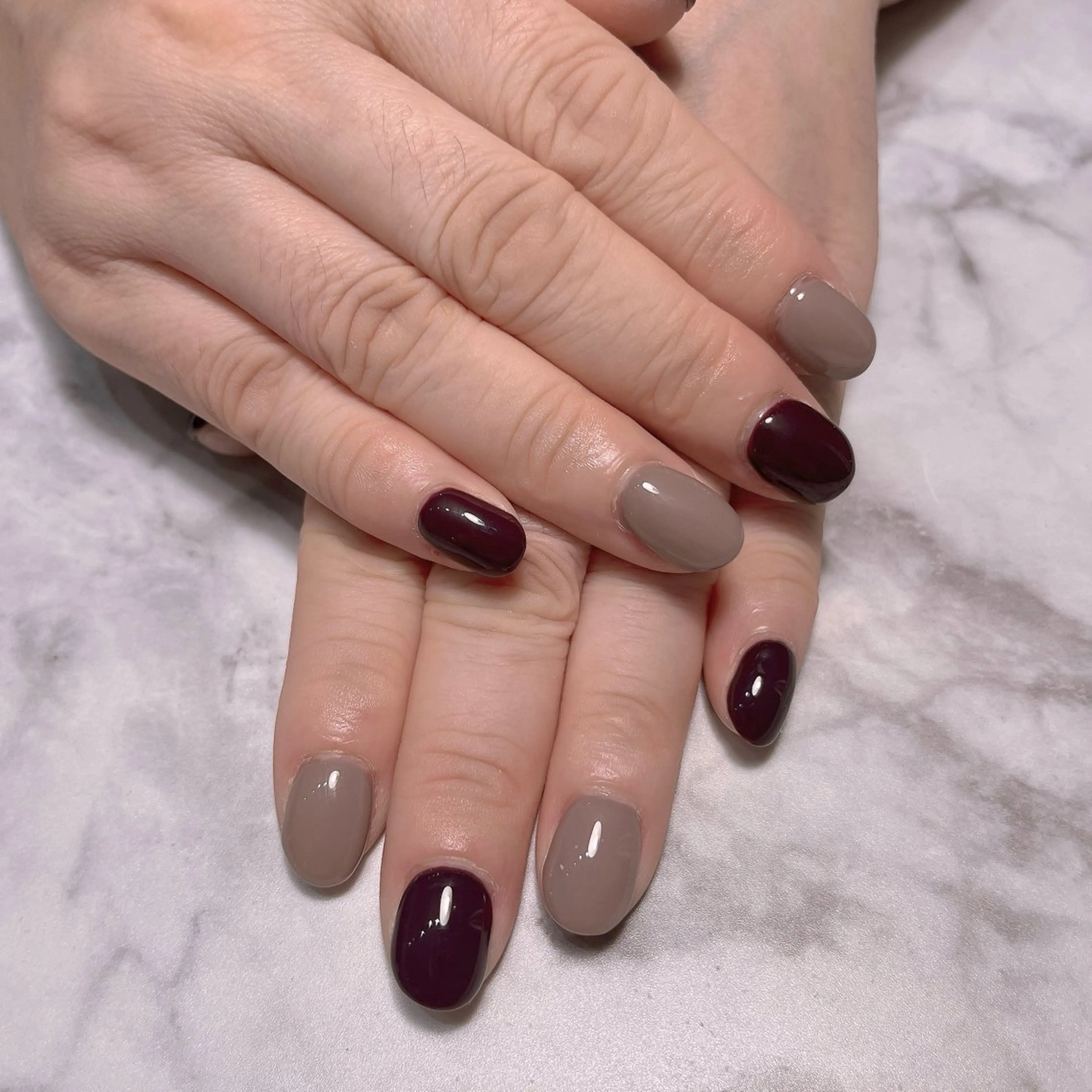 ネイル ワンカラーネイル ハンドネイル 十色 Saoriのネイルデザイン