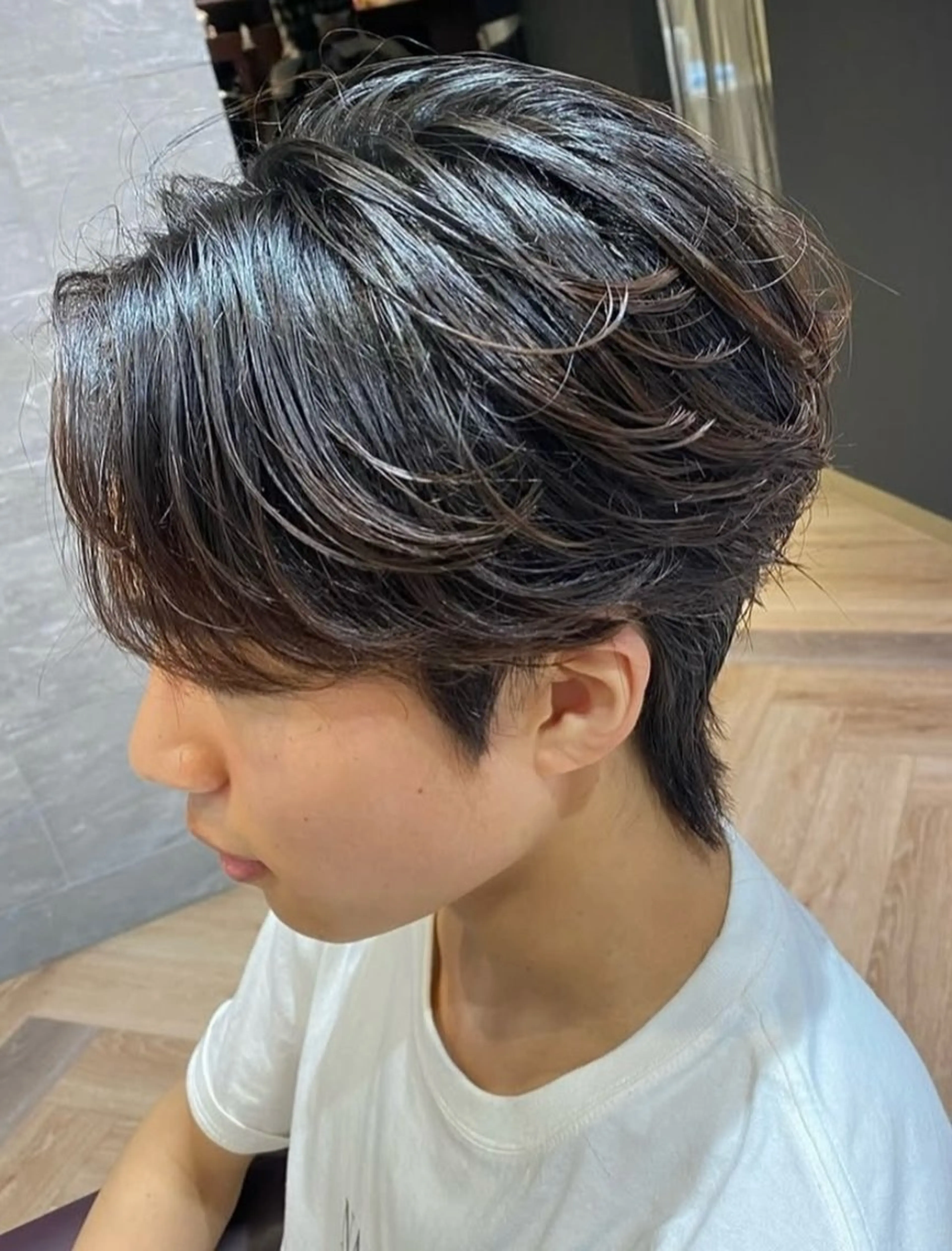 ショート パーマ メンズ メンズ特化/フェザー /パーマ/伊勢元のヘアスタイル