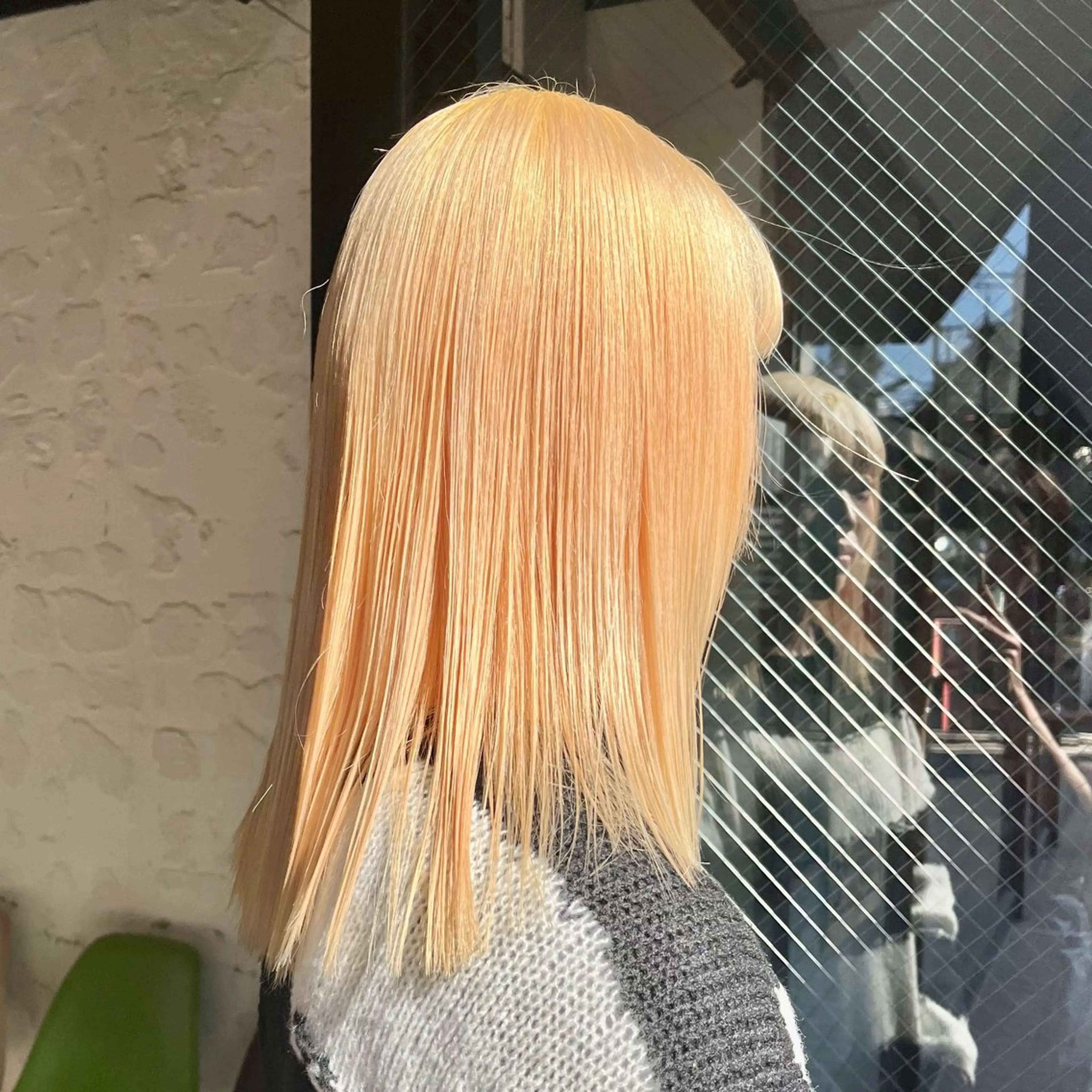ミディアム カラー ヘアカラー ボブ/レイヤー/ ハッシュカット/河内のヘアスタイル