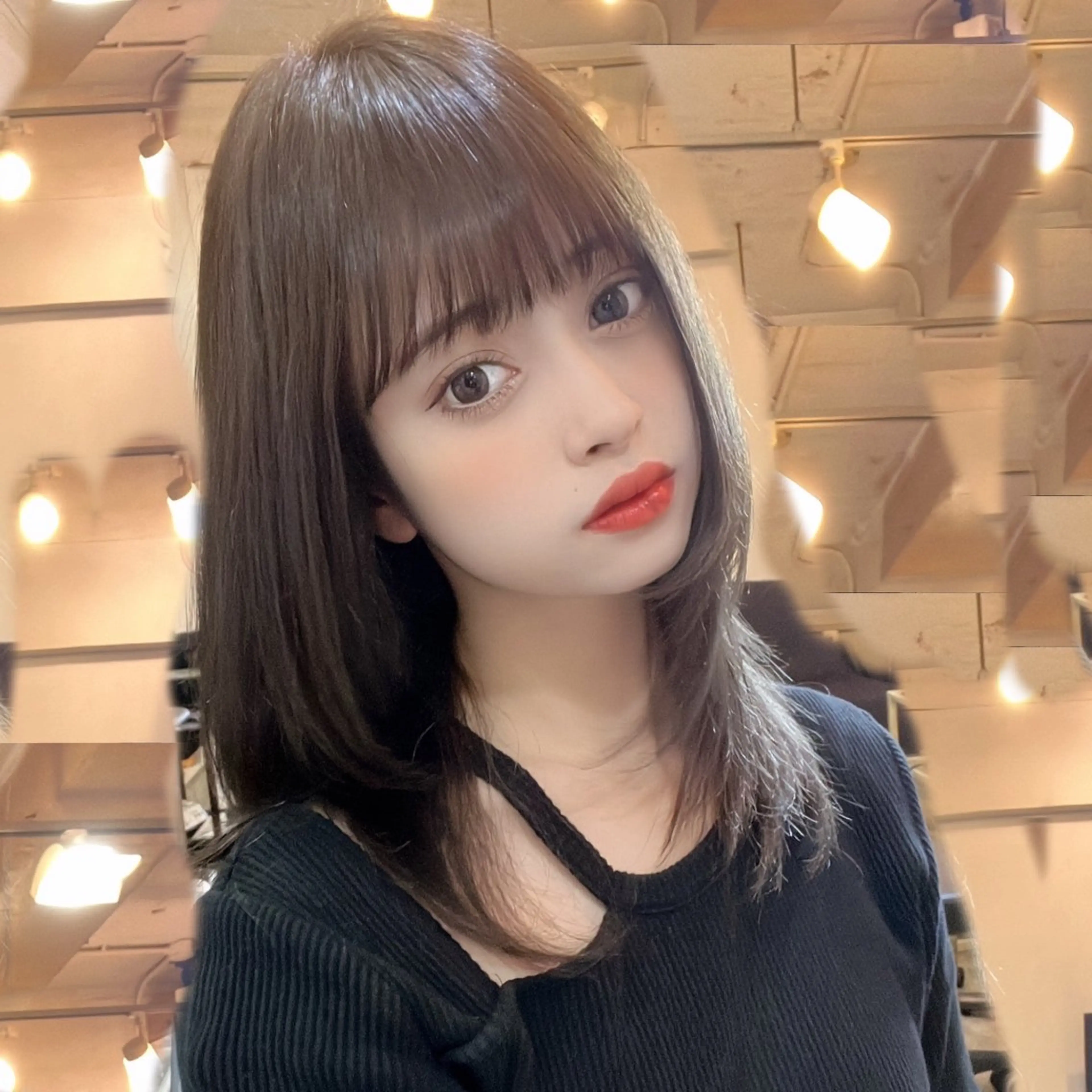 セミロング カラー 韓国風ヘア 似合わせカット 小顔カット 渋谷レイヤーカット❌ 縮毛矯正専門/武田涼のヘアスタイル