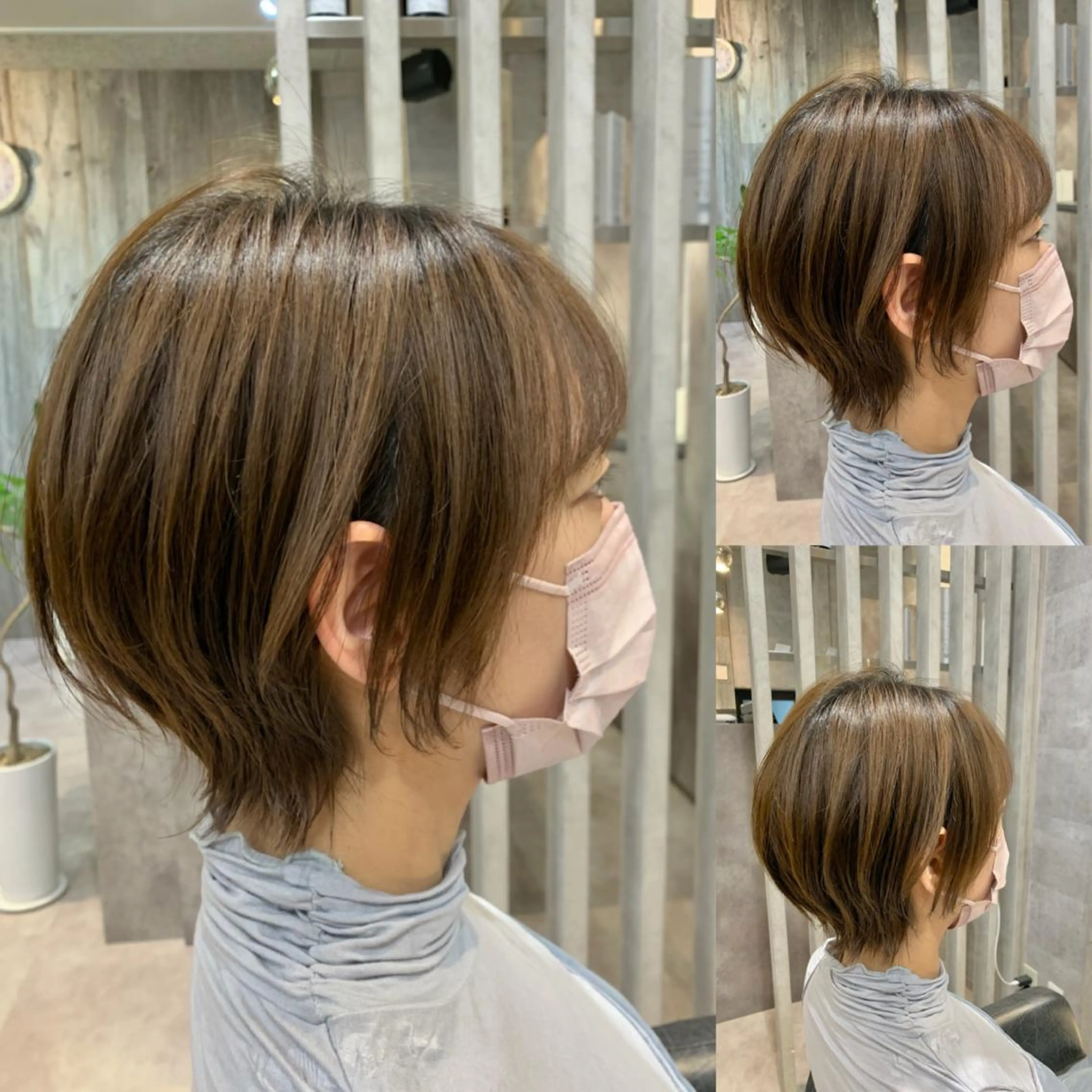 ショート ショートヘア 小顔カット 外ハネヘア ウルフカット B E C H I C O〔べち子〕のヘアスタイル