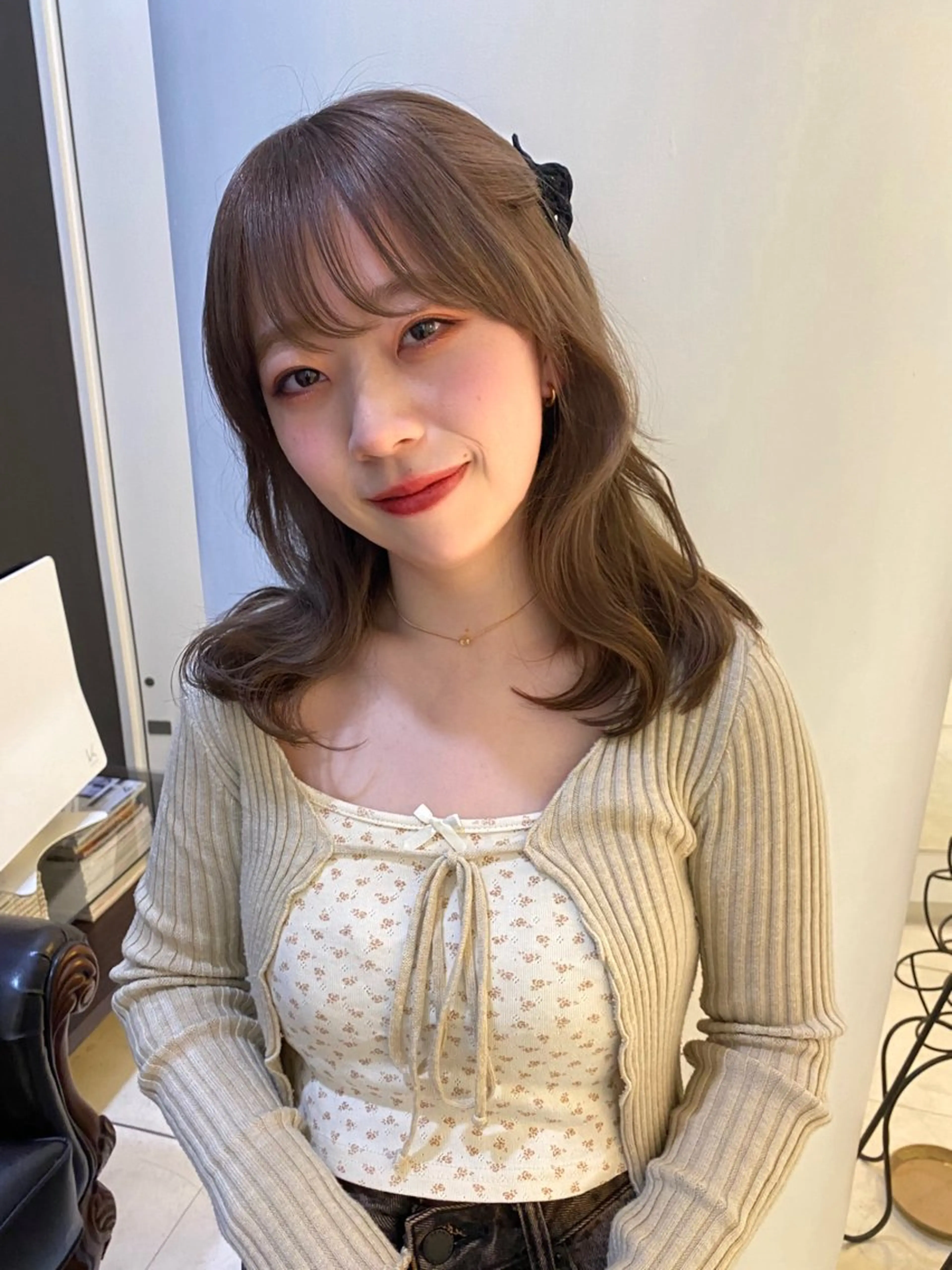 ミディアム カラー カット ヘアカラー トリートメント mai / linoah˚✧のヘアスタイル