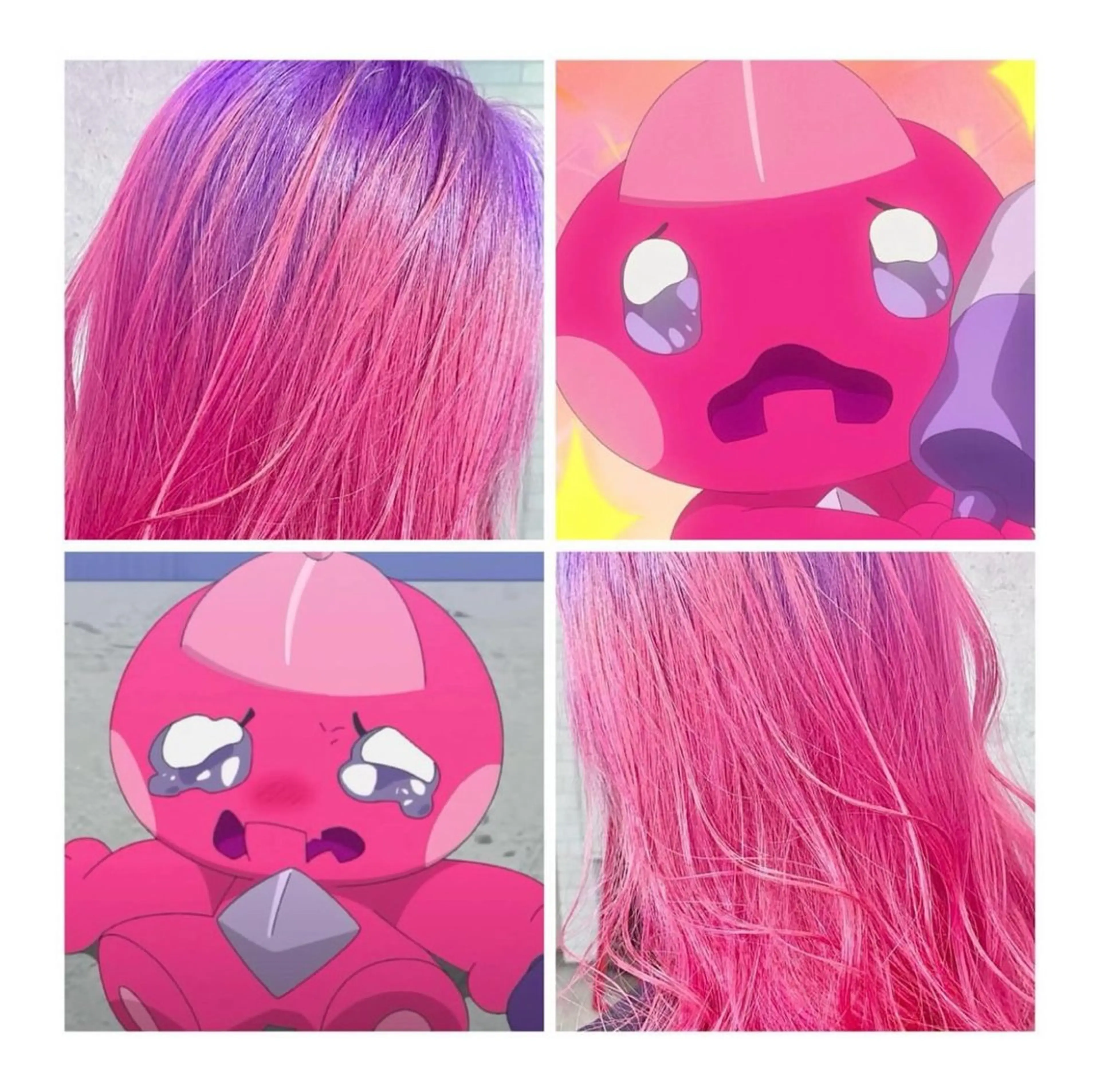 ミディアム カラー デザインカラー ヘアカラー TSUNO🦖 派手髪/オタク美容師のヘアスタイル