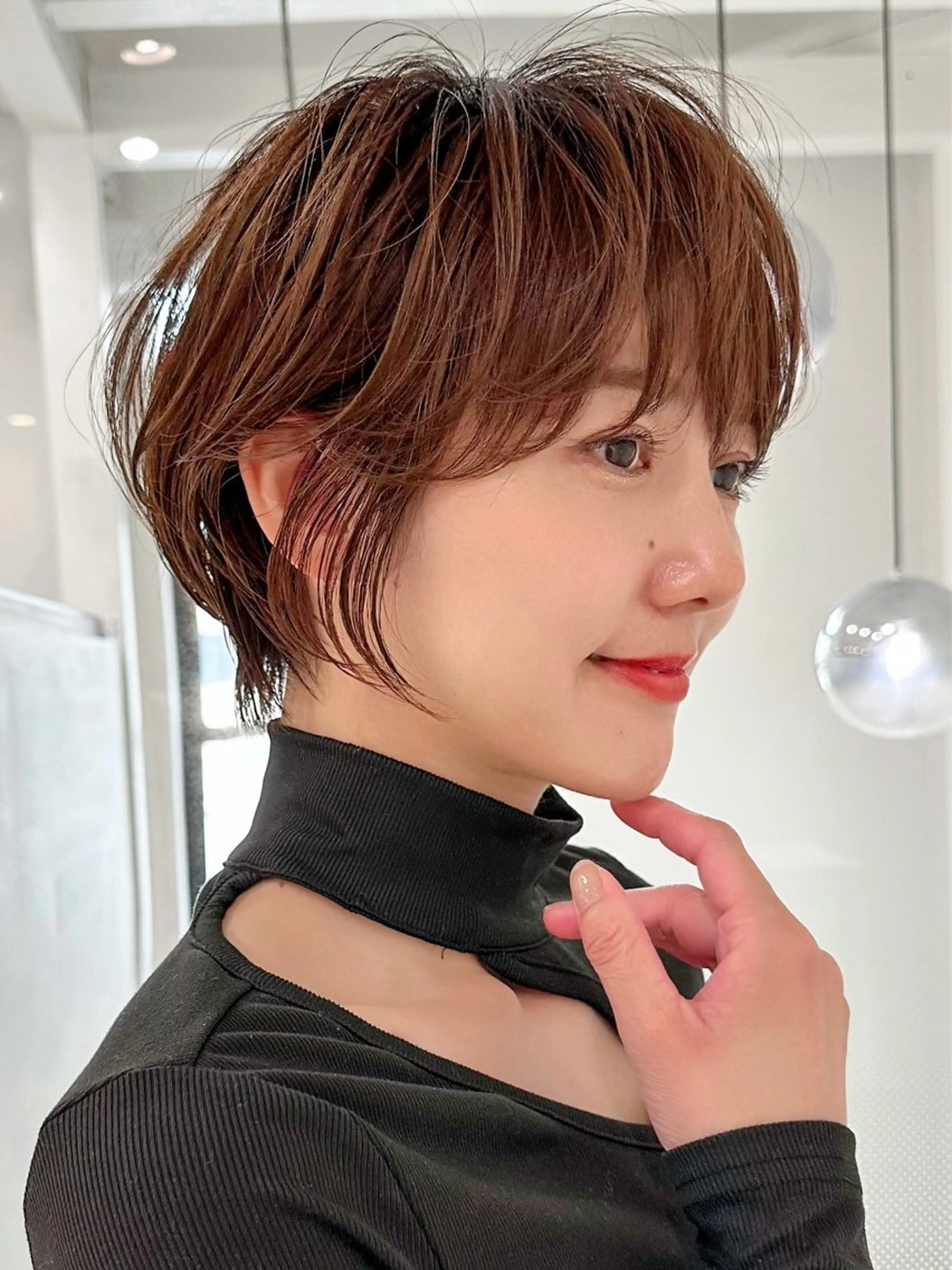 ショート カット ヘアカラー トリートメント ヘッドスパ taiga レイヤー /髪質改善/矯正🌈のヘアスタイル