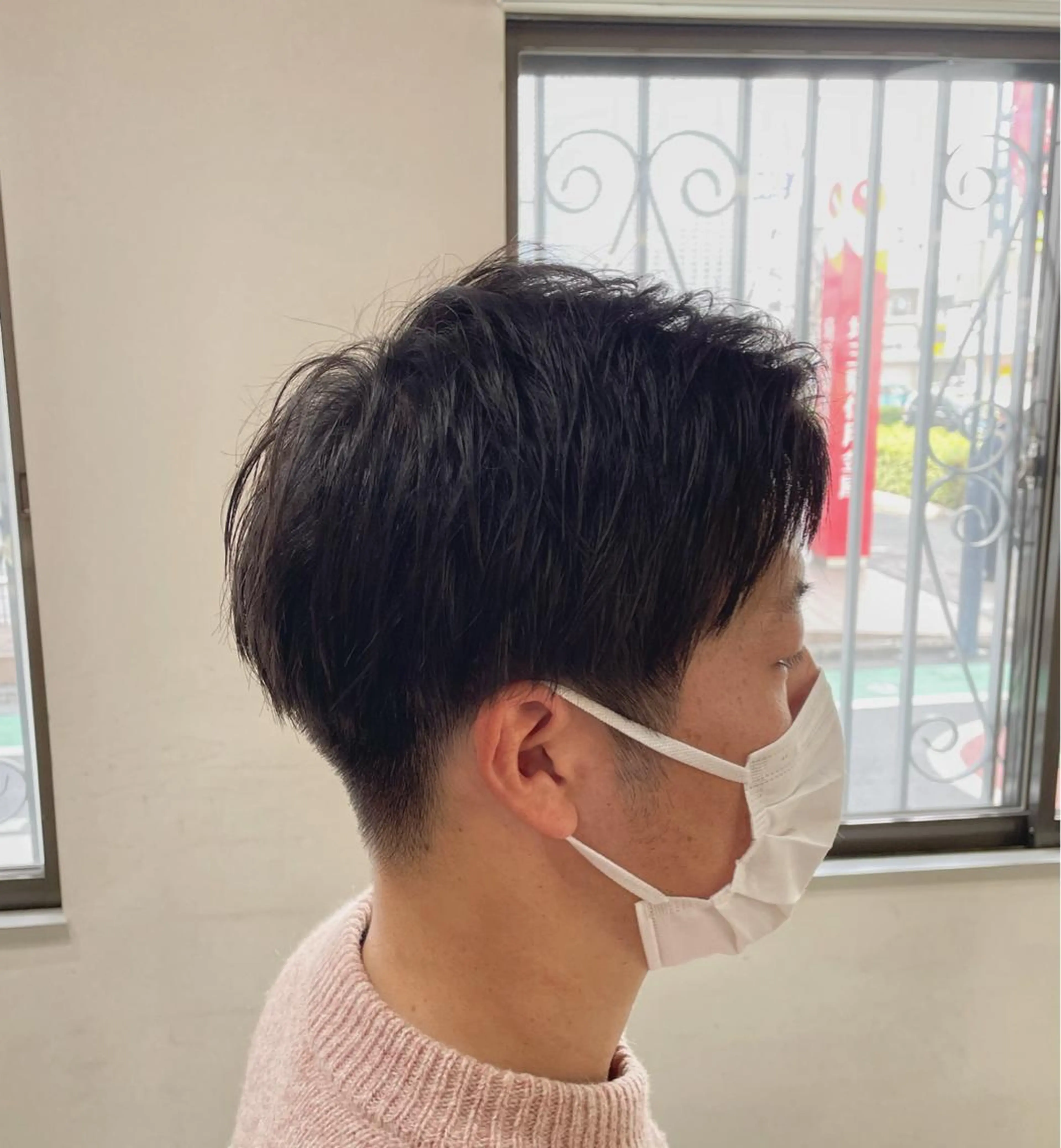 メンズ アップバング メンズショート 刈り上げ カット 野間 祐哉のヘアスタイル