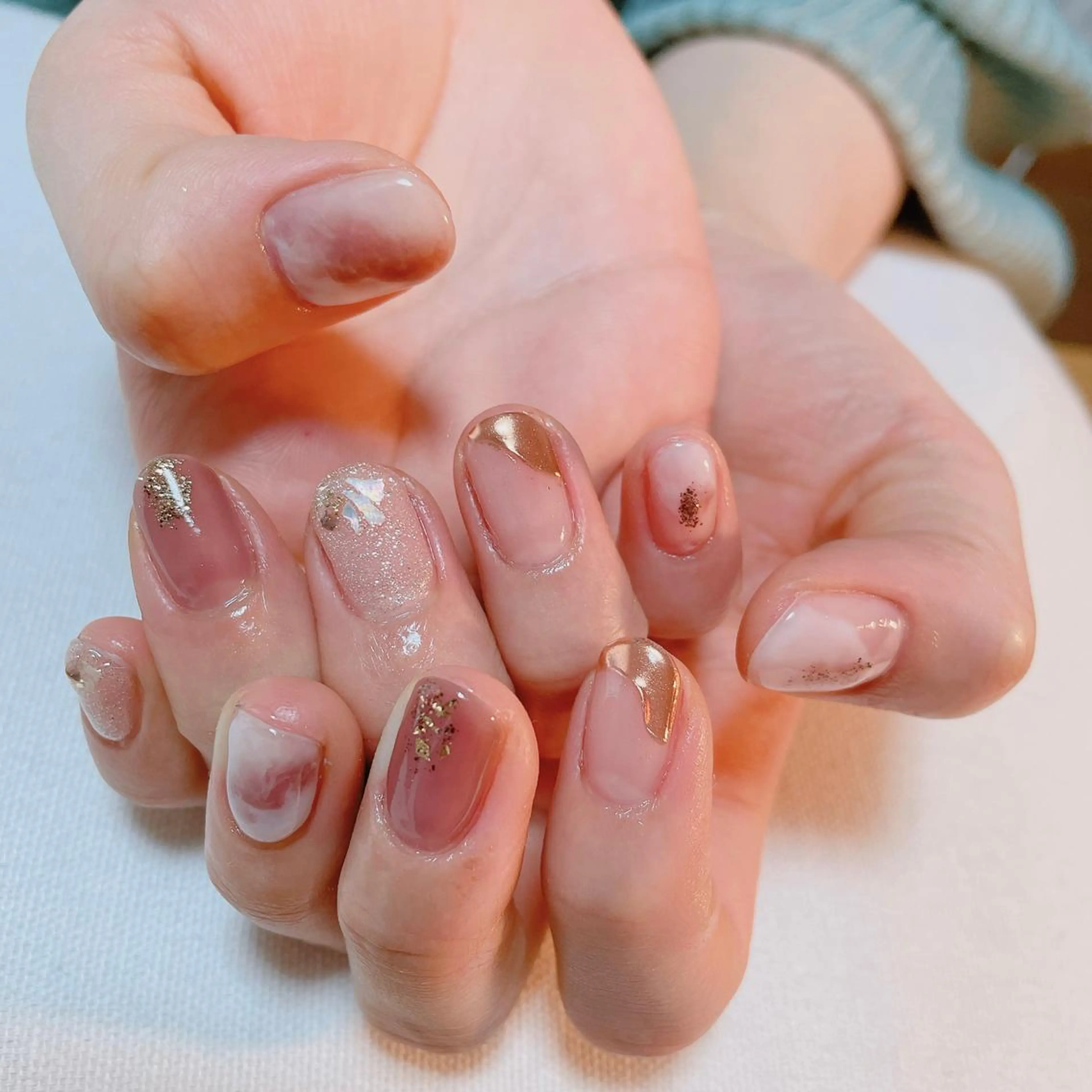 ネイル ニュアンスネイル ハンドネイル nakamoto yuukaのネイルデザイン