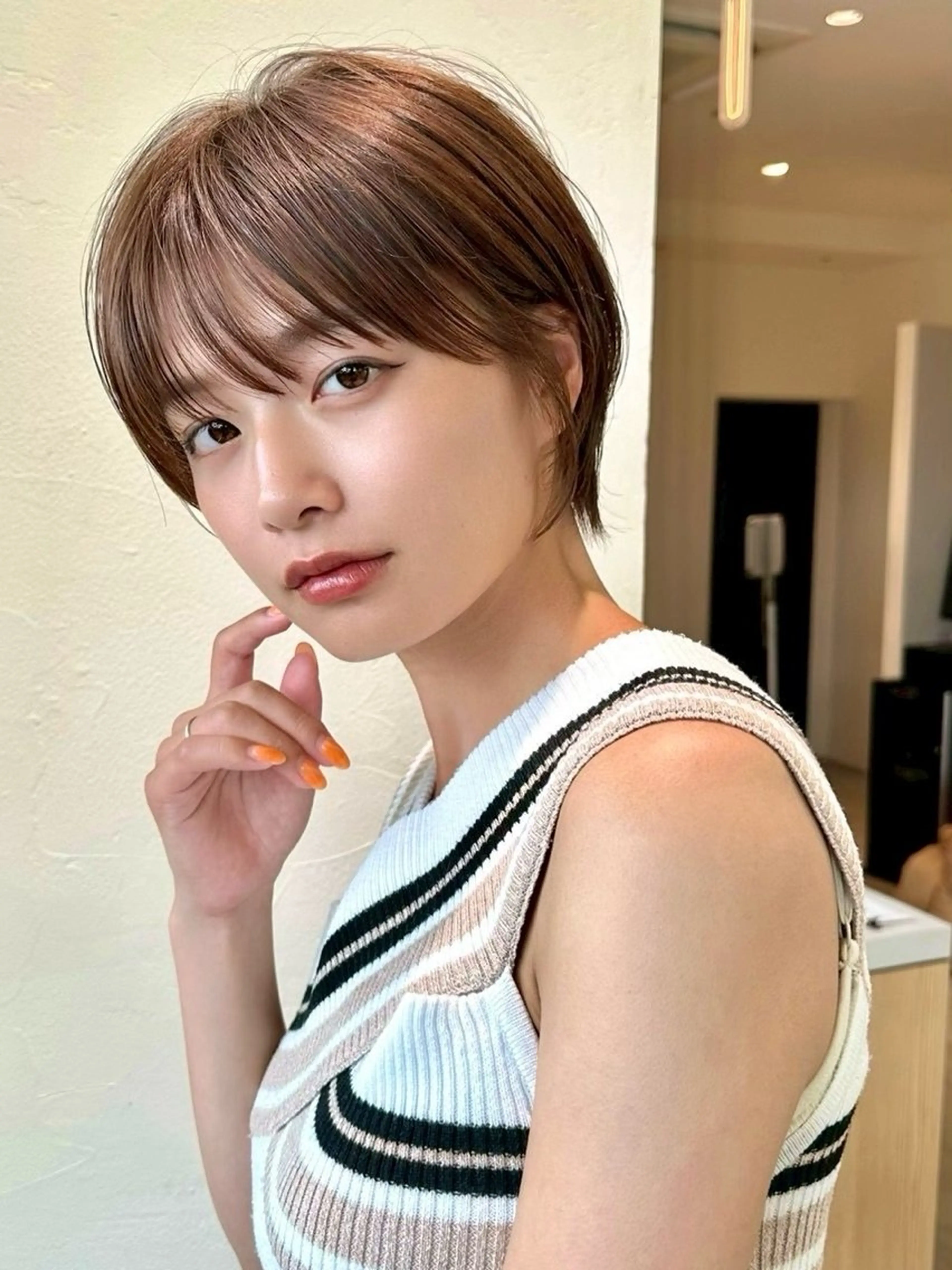 ショート カラー ⭐️銀座/ショート/ 艶カラー/りょうがのヘアスタイル