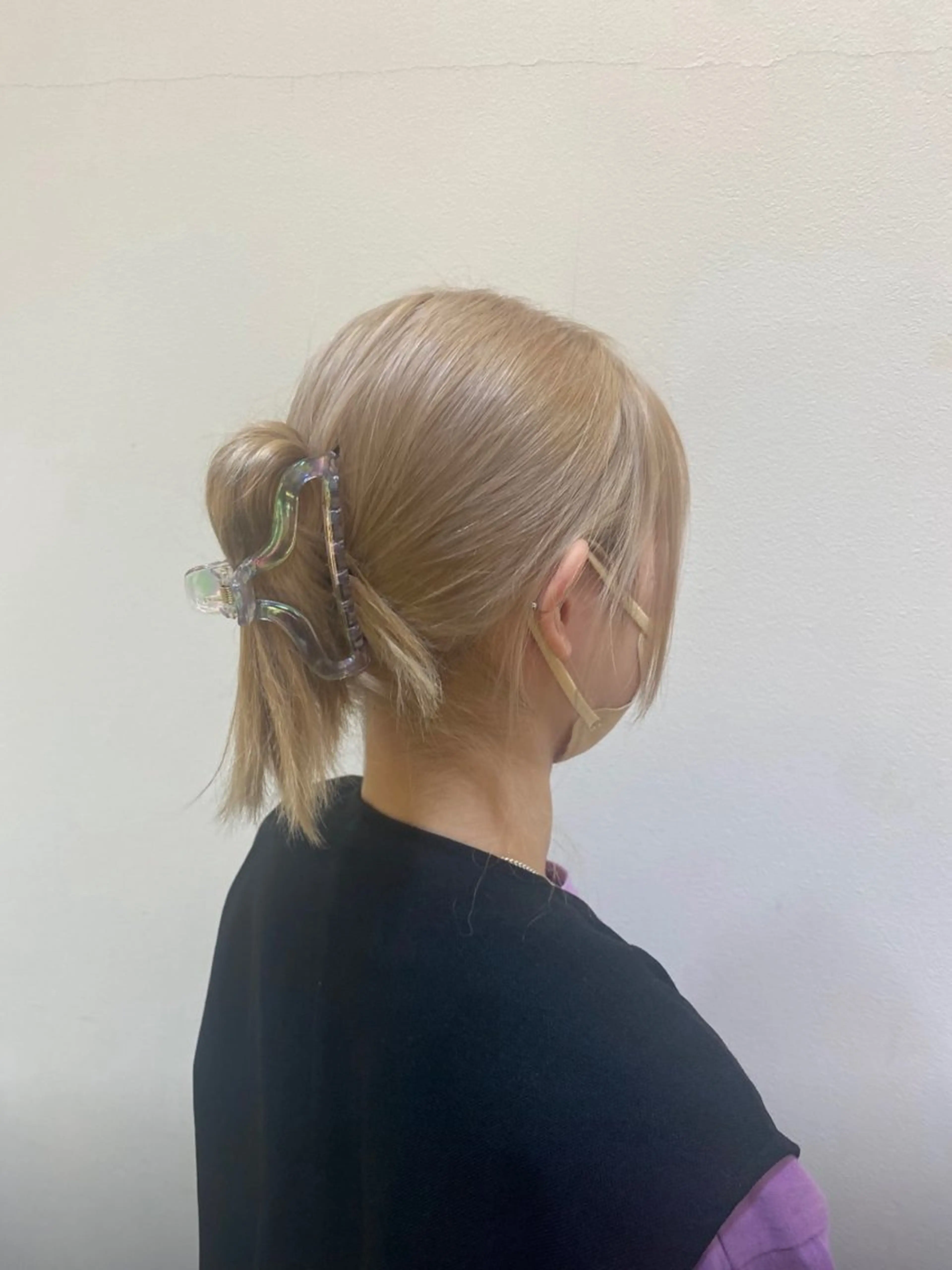 ロング カラー ブリーチ ラベンダーカラー ピンクカラー ピンクラベンダー カット 縮毛矯正 Nanaha /レイヤーカットのヘアスタイル