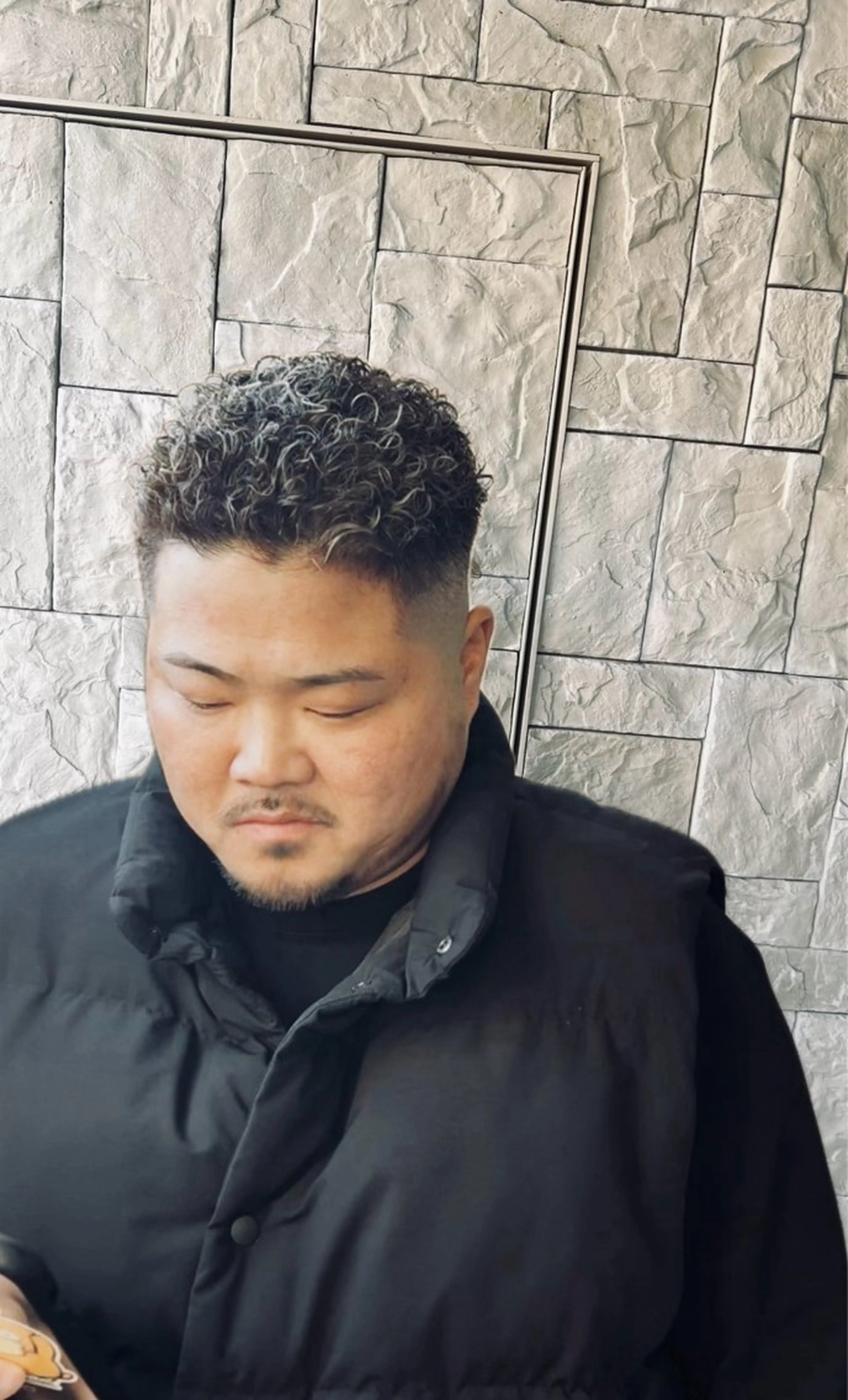 カラー パーマ メンズ フェードカット メンズメッシュ メンズパーマ スキンフェード メッシュ カット ヘアカラー パーマ 一宮/稲沢/あま市 /小林好裕のヘアスタイル