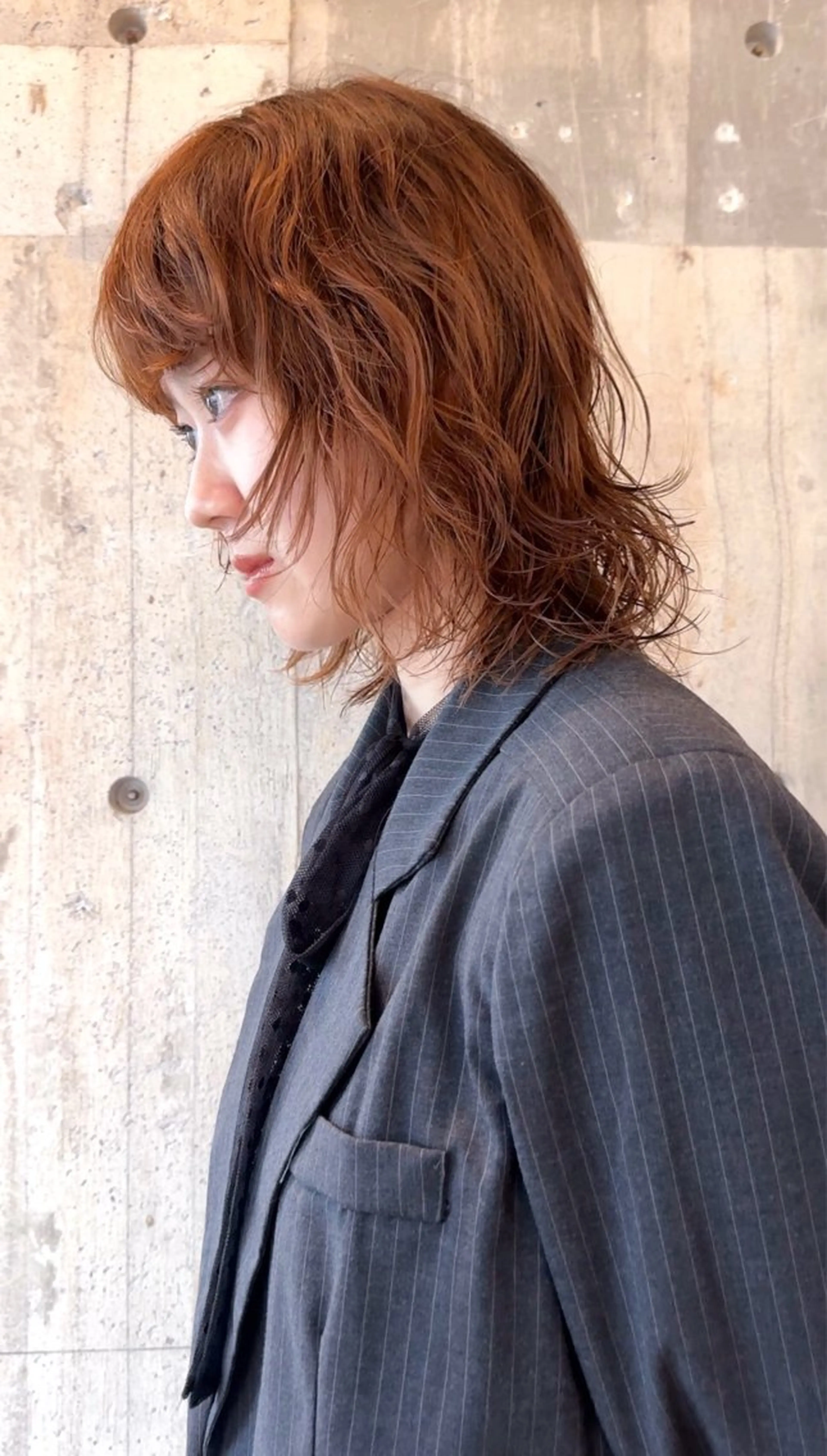ミディアム パーマ ミディアムパーマ カット パーマ トリートメント 🍈yurina 福岡/パーマ🍈のヘアスタイル