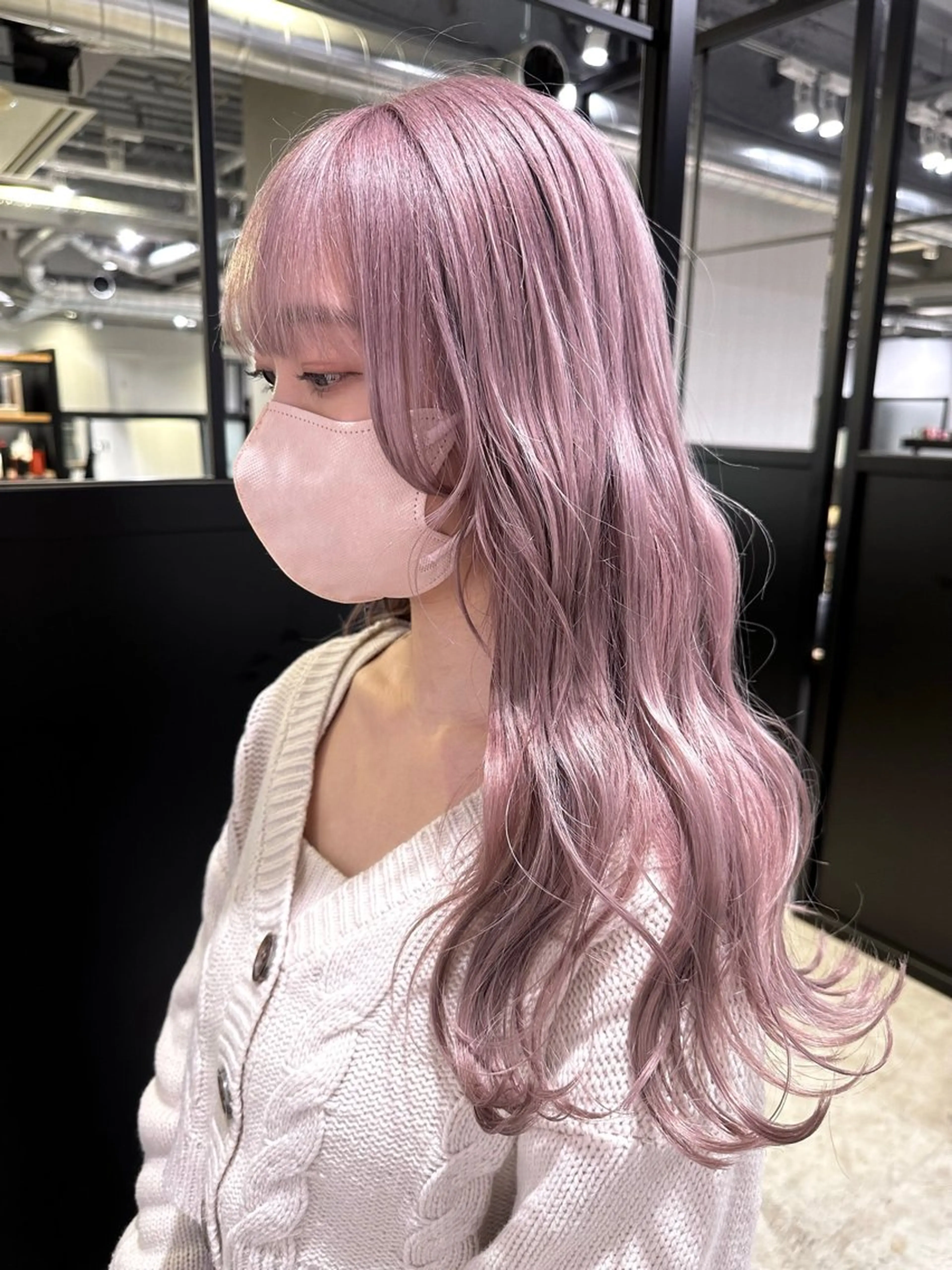 ロング カラー ヘアアレンジ カット ヘアカラー トリートメント ヘアセット 🧸ブリーチ特化/前 髪/しょうじりか🎀のヘアスタイル