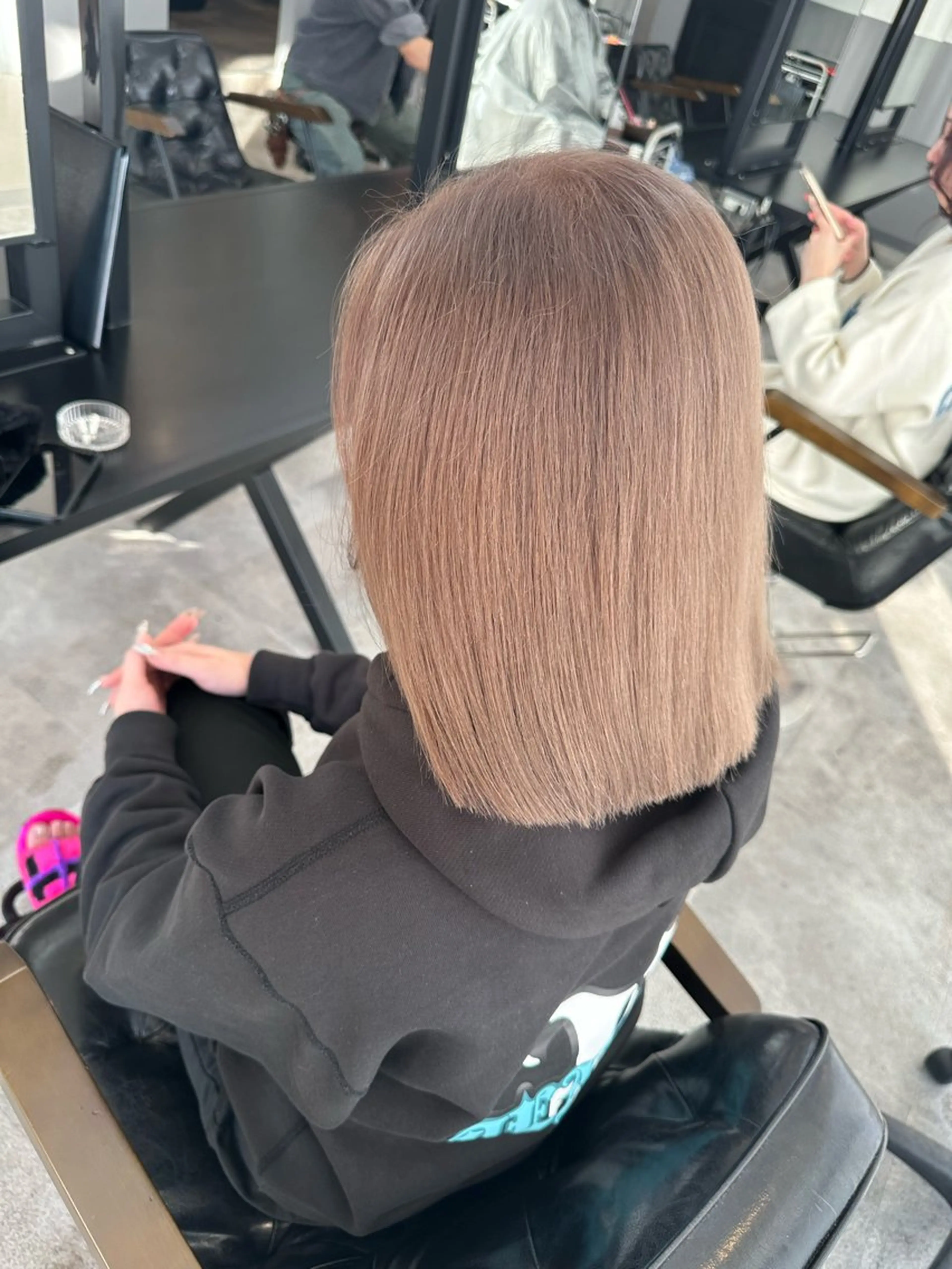 ミディアム NANOHA エクステ・ヘアセットのヘアスタイル