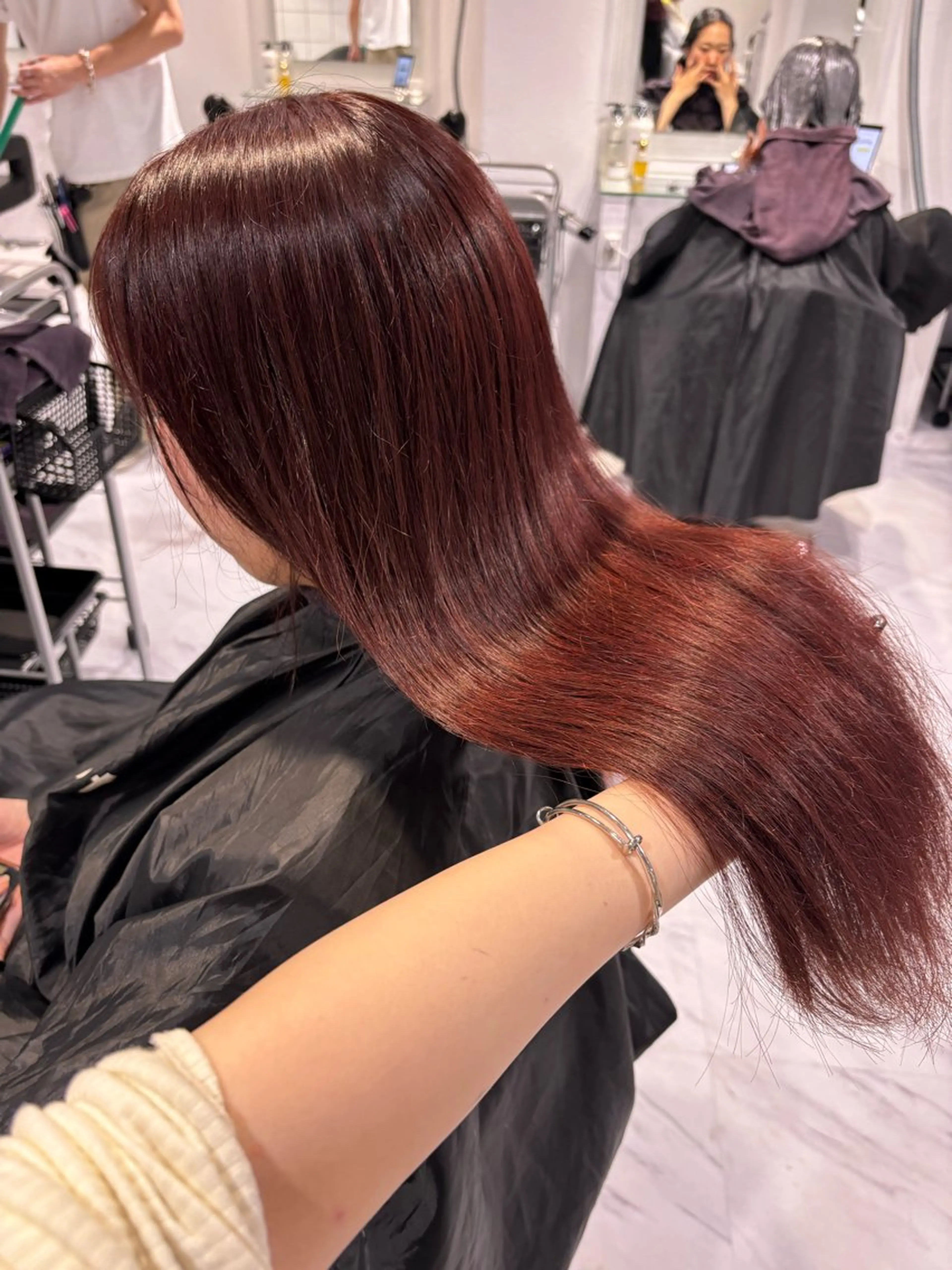 ロング カラー カット ヘアカラー トリートメント ヘッドスパ ヘアセット 表参道♡暗髪♡ 艶カラー♡アユミのヘアスタイル