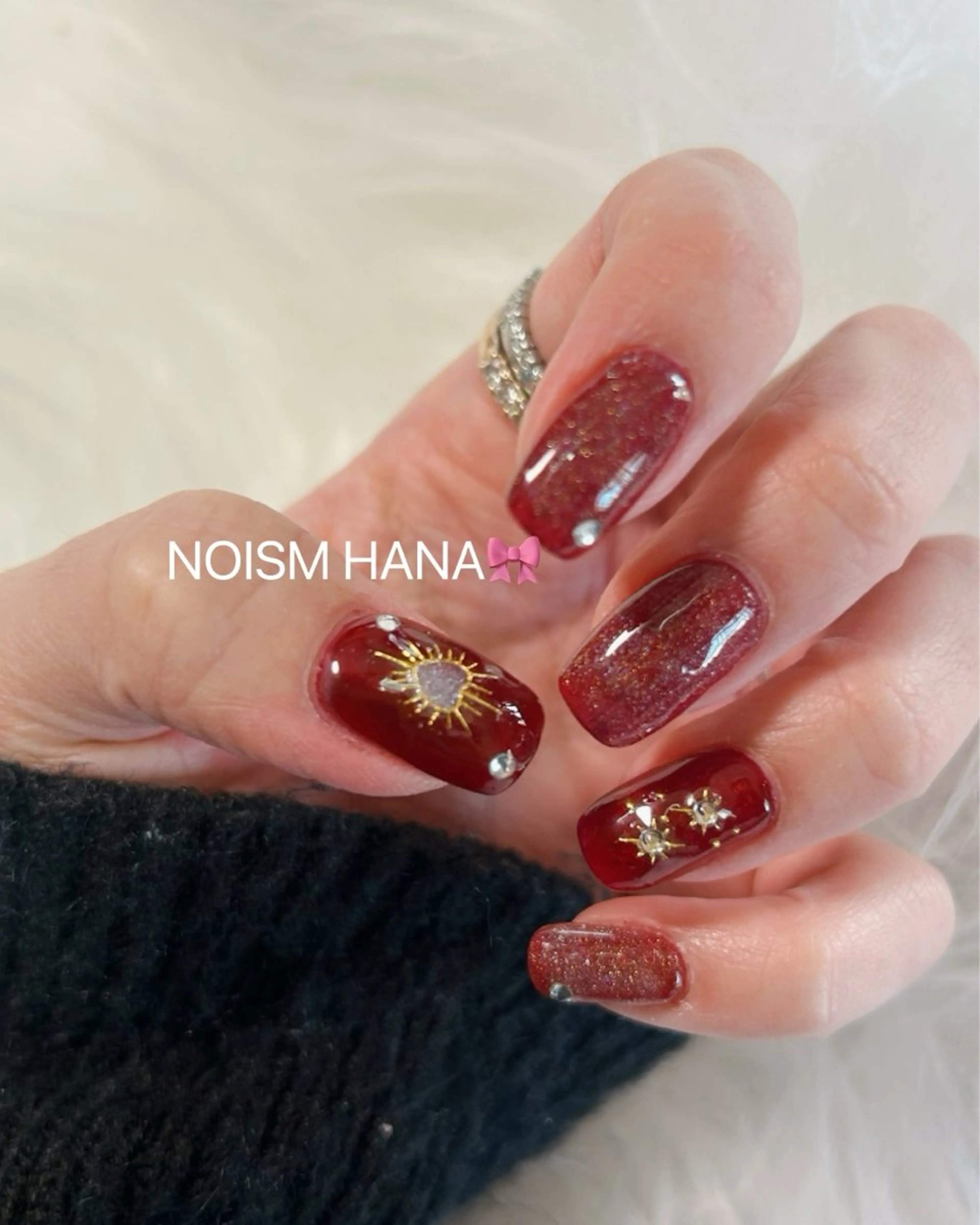 ネイル グラデーション キラキラネイル 韓国ネイル マグネットネイル ニュアンスネイル ハンドネイル 🎀大人nail /NOISMはな🎀のネイルデザイン