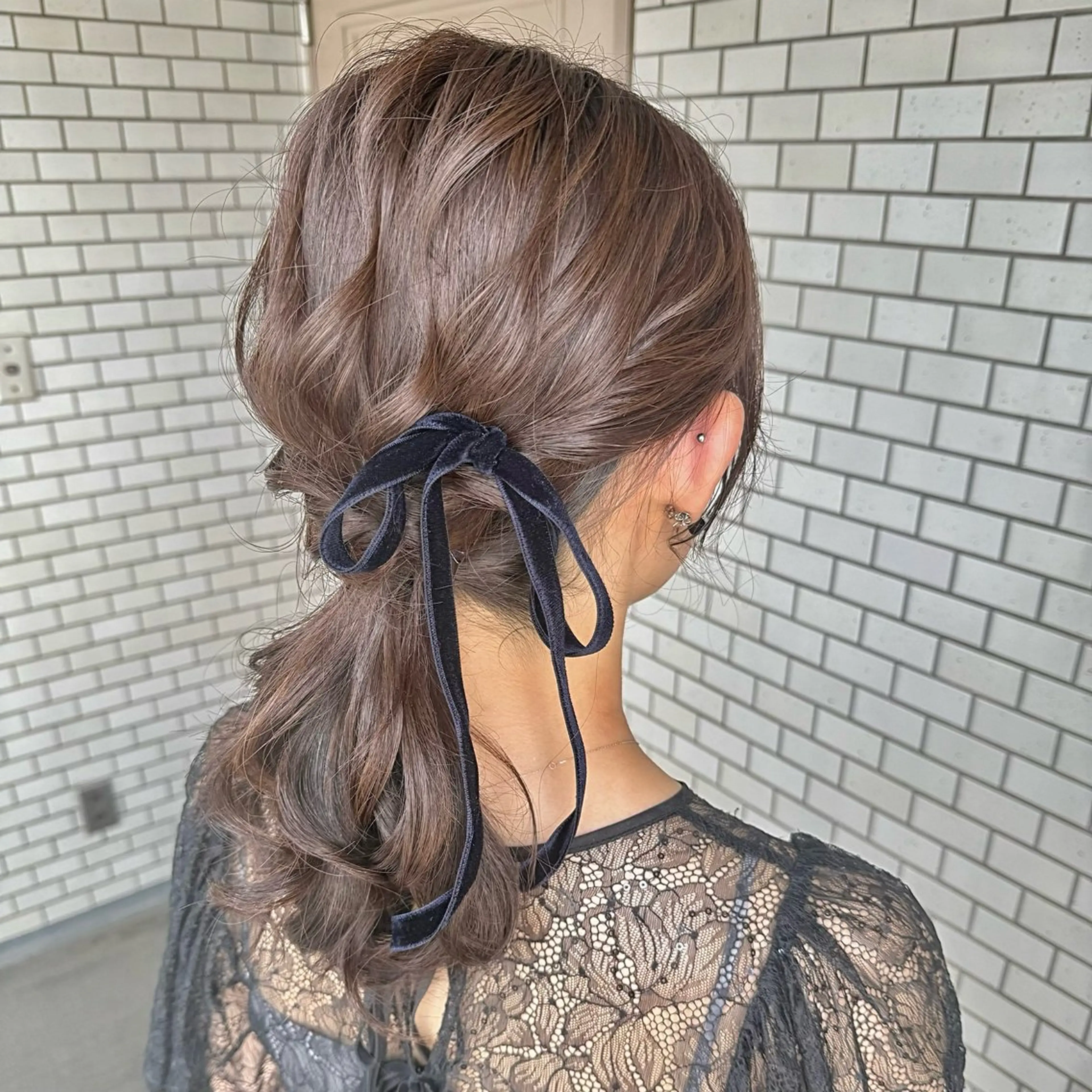 ヘアアレンジ ポニーテール デート ヘアセット 🎀韓国ヘアメイク /参列ヘア/neneのその他イメージ