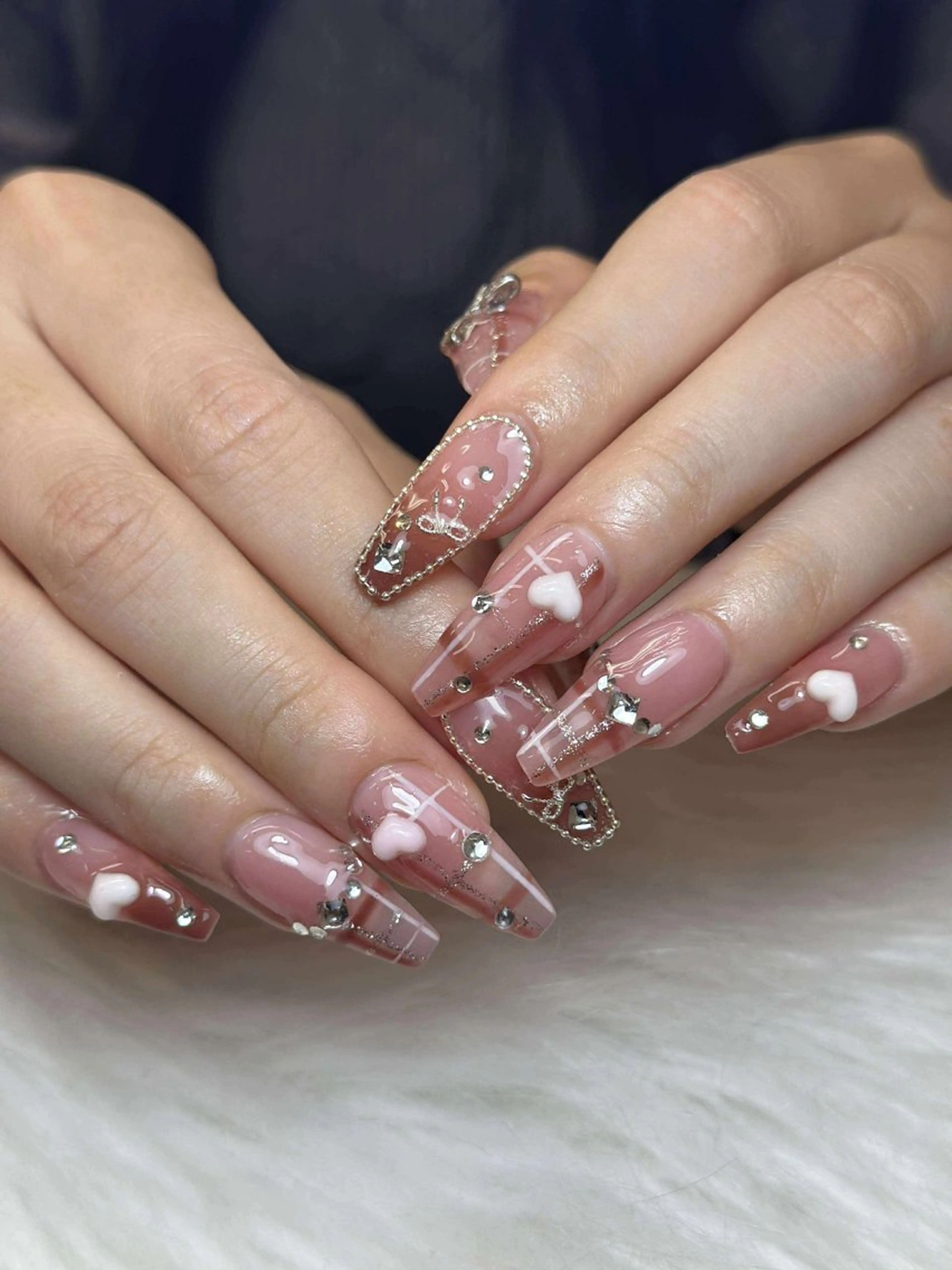 ネイル アートネイル 成人式 ジェルネイル ニュアンスネイル 夏ネイル ハンドネイル NIE MoMoのネイルデザイン