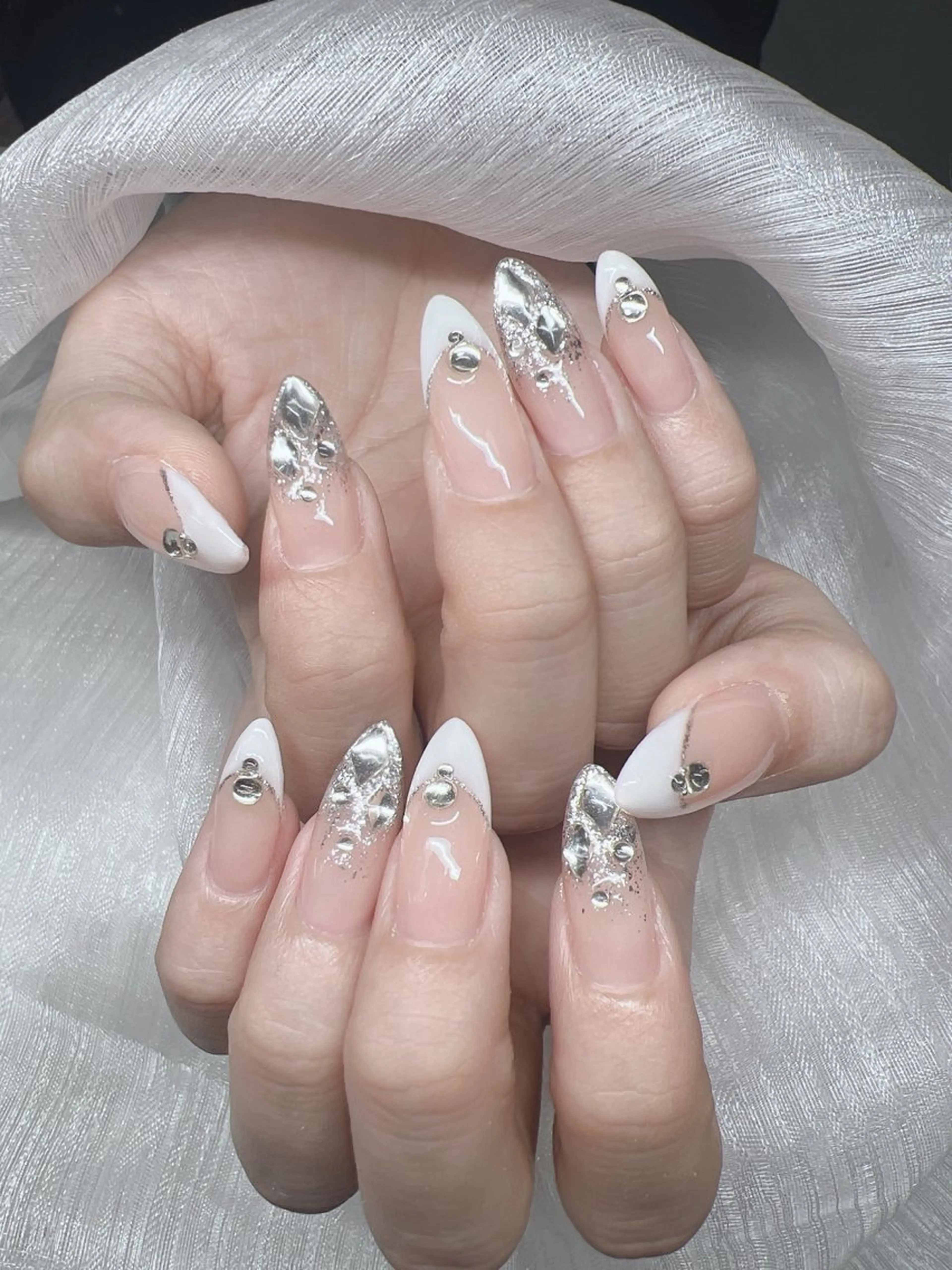 ネイル ハンドネイル Lee Nails チップ長さだし専門店のネイルデザイン